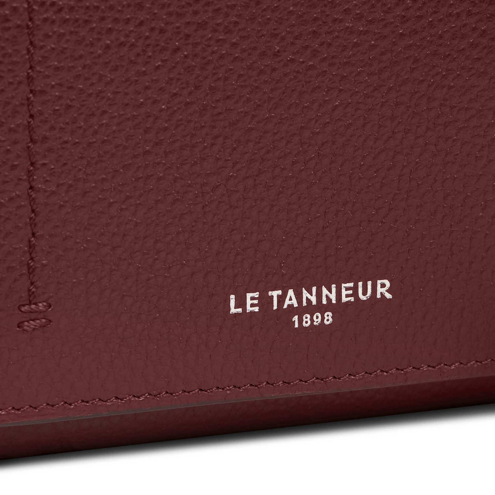 Portefeuille en cuir LE TANNEUR Rouge