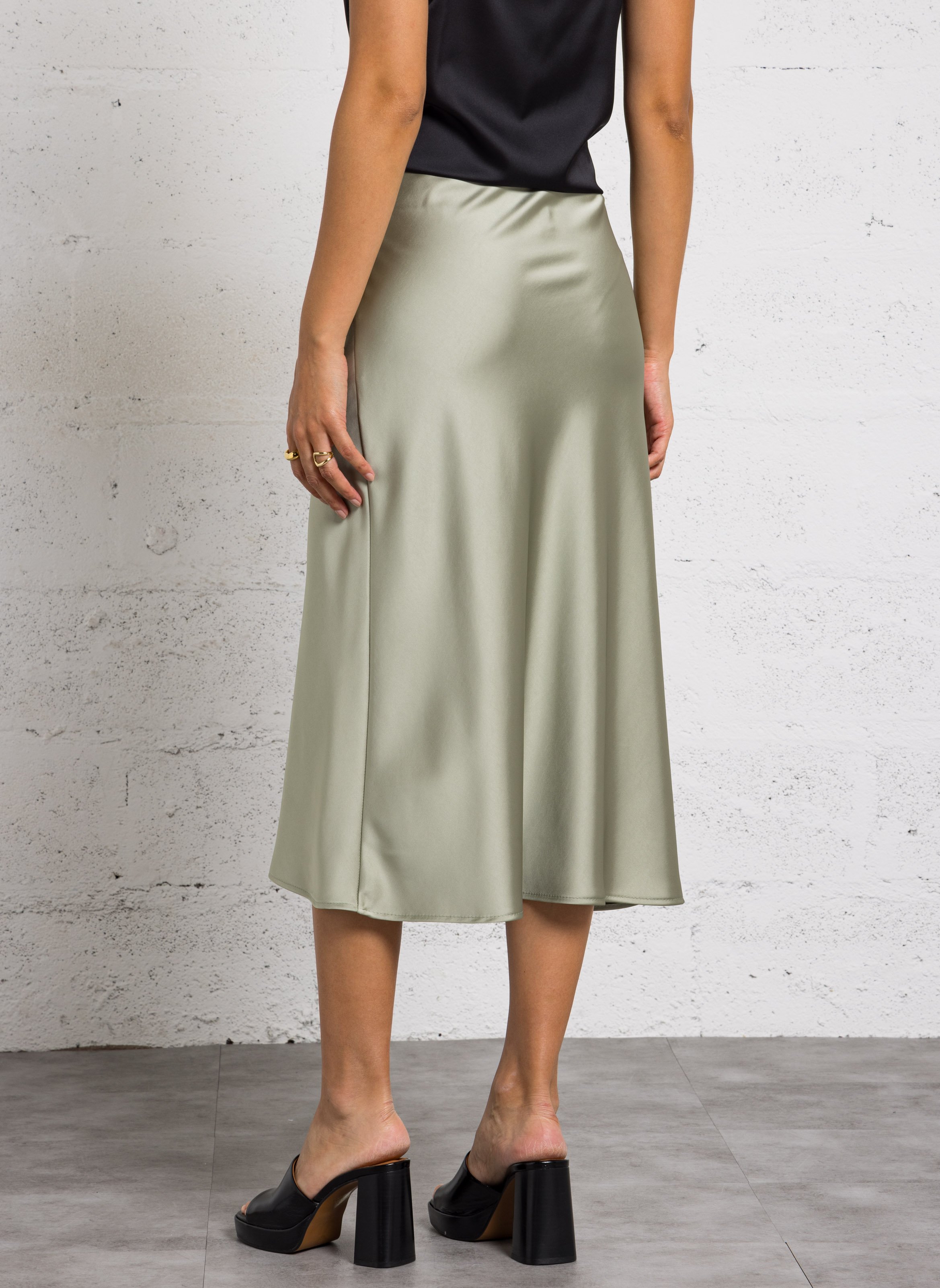 Jupe midi fluide | Vert IMPERIAL Femme