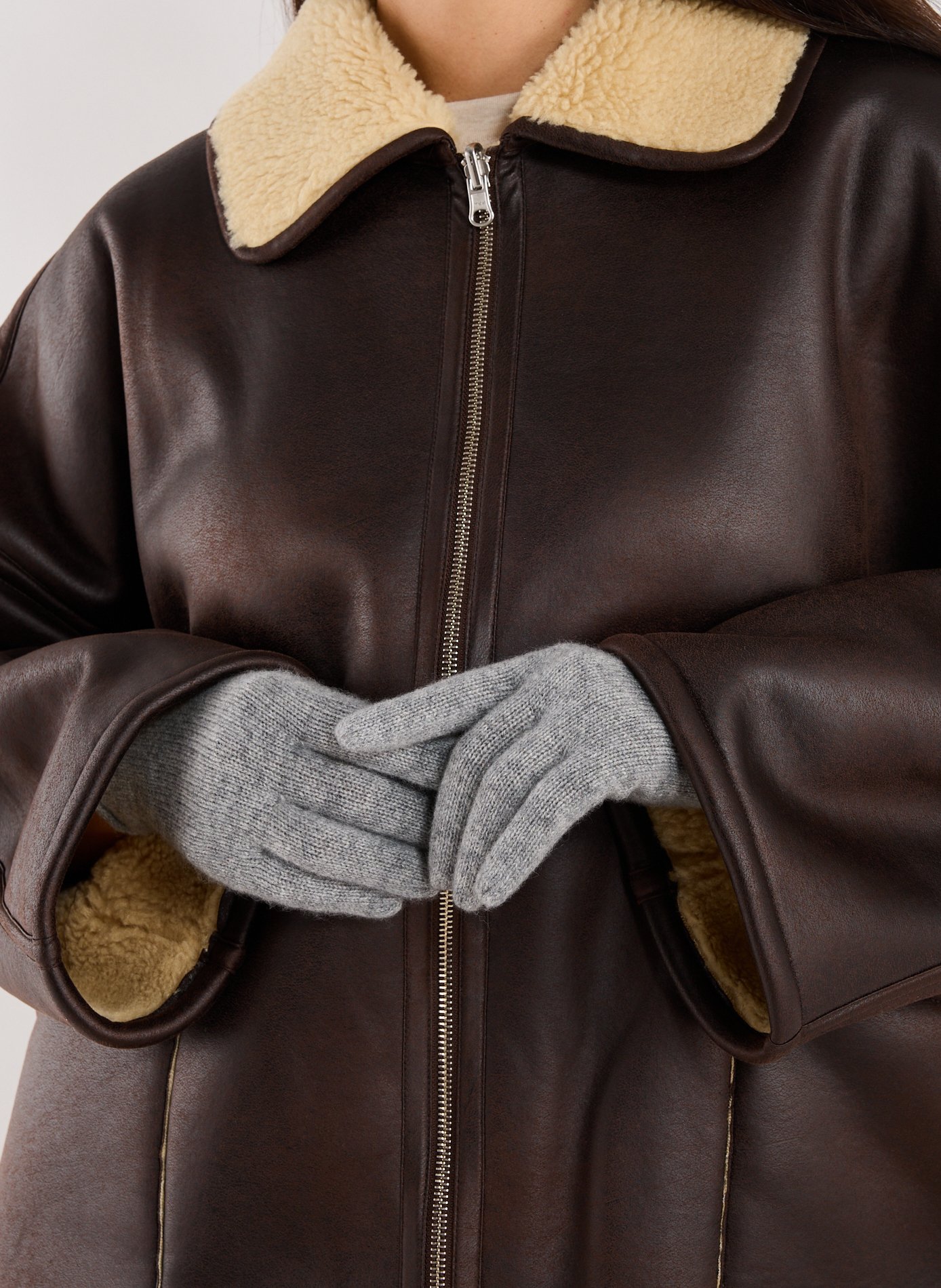 Cashmere gloves | Grey SAISON 1865 Women
