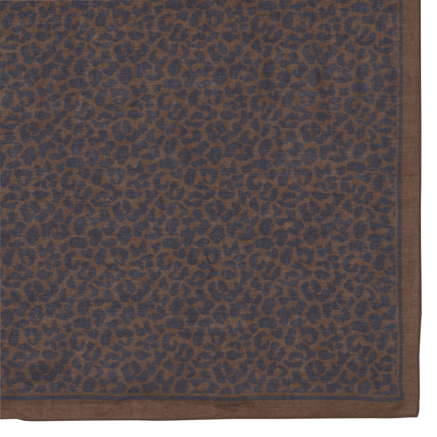Printed cotton-blend scarf DES PETITS HAUTS Brown