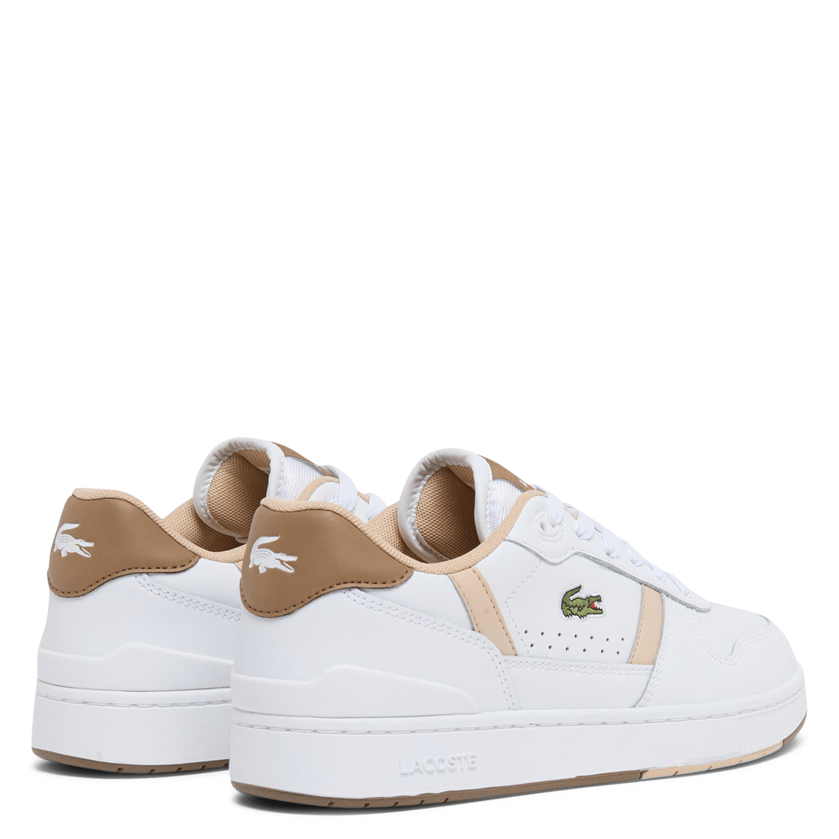 Baskets basses en cuir  LACOSTE Blanc