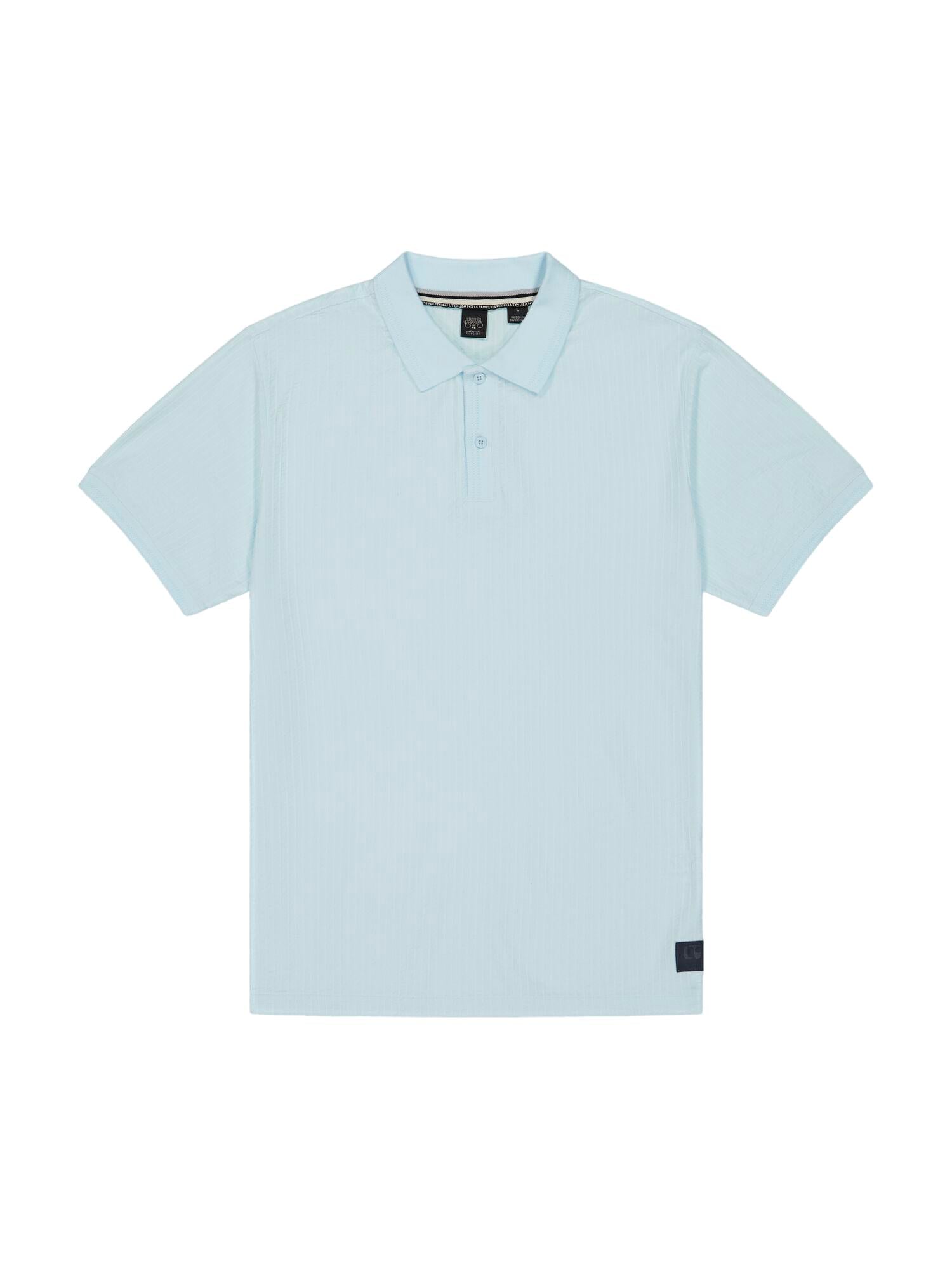 Polo col chemise boutonné LE TEMPS DES CERISES Bleu