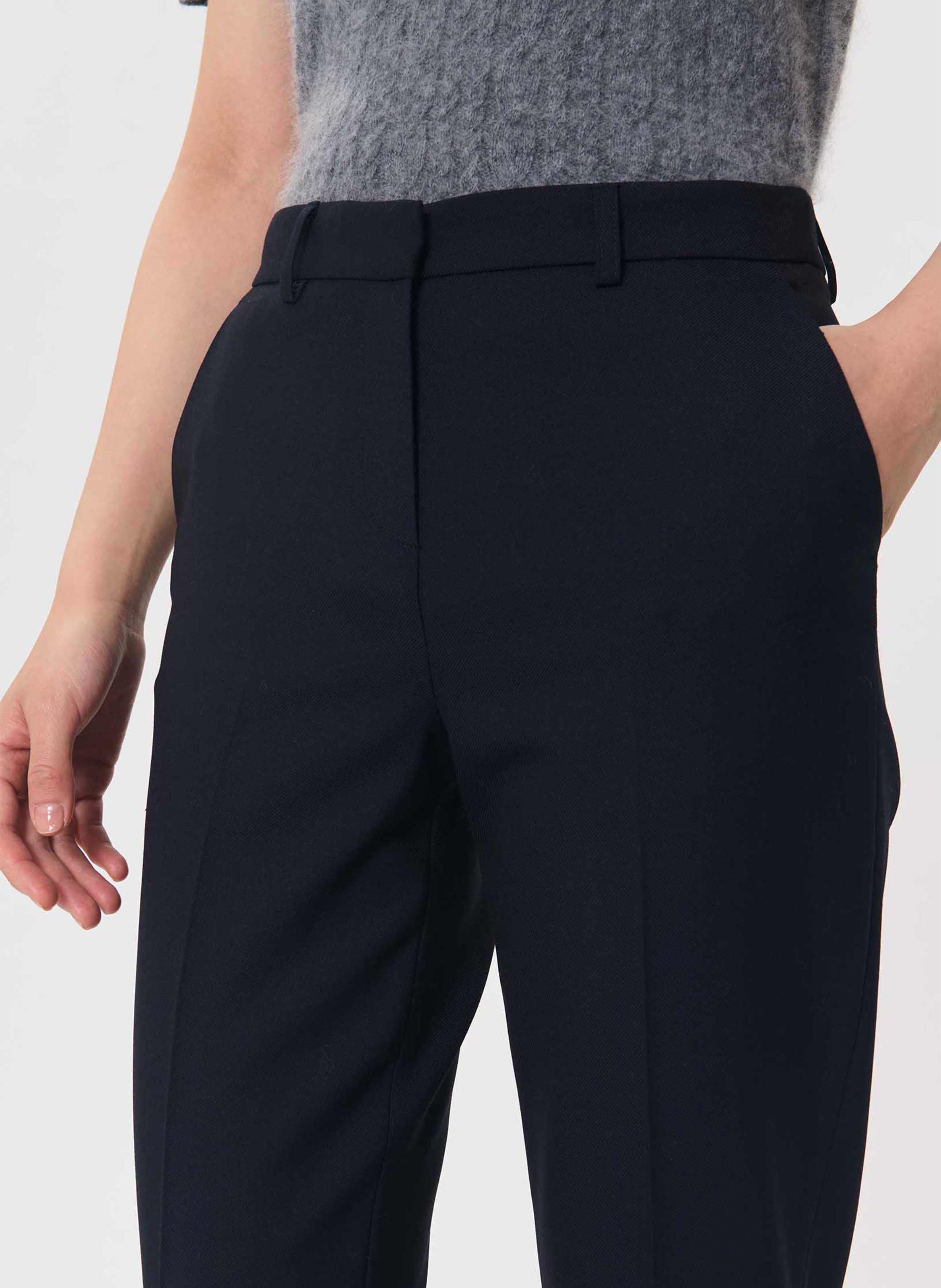 Pantalon carotte 7/8 ème uni | Bleu TARA JARMON Femme