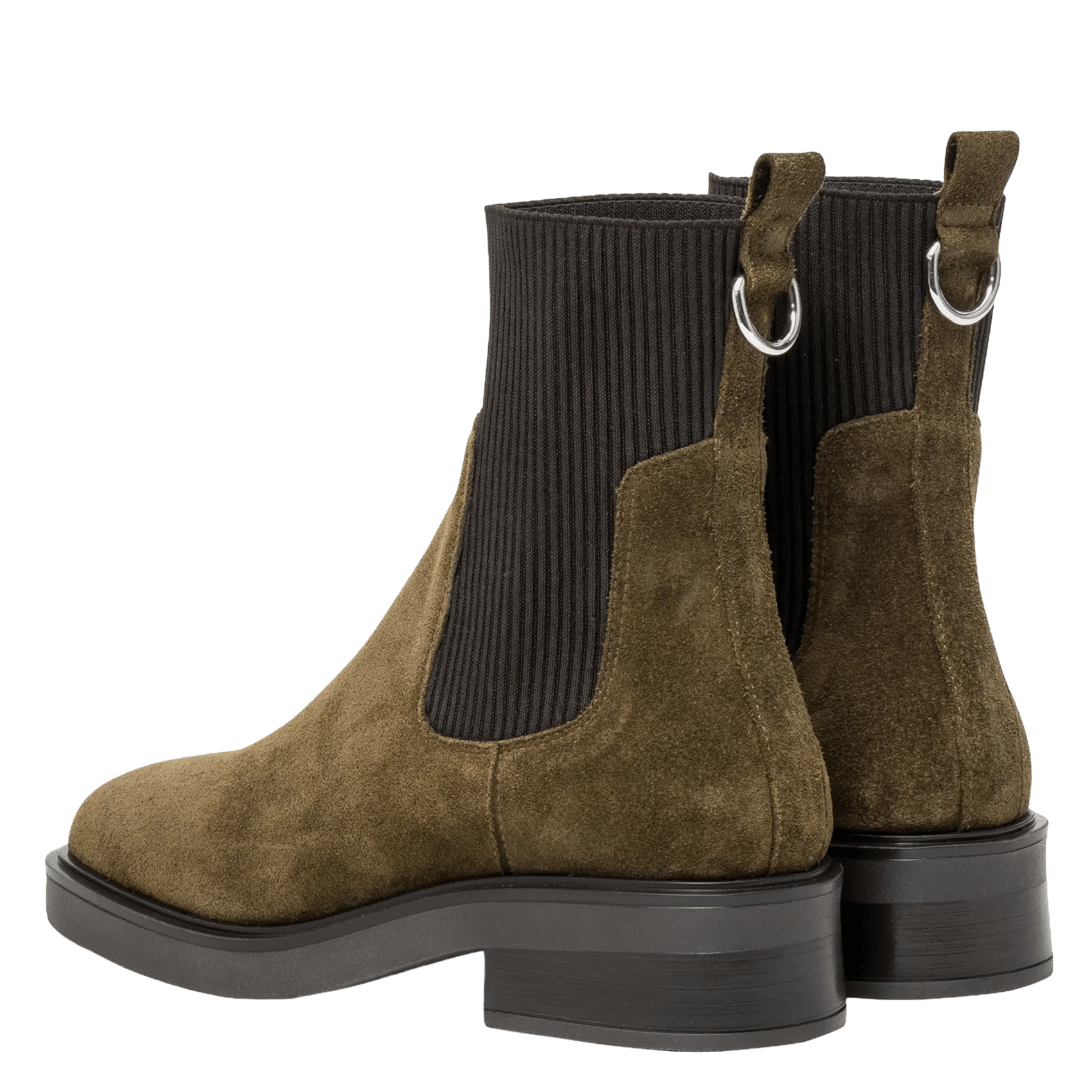 Lederstiefeletten mit Absatz | Grun BOCAGE Damen