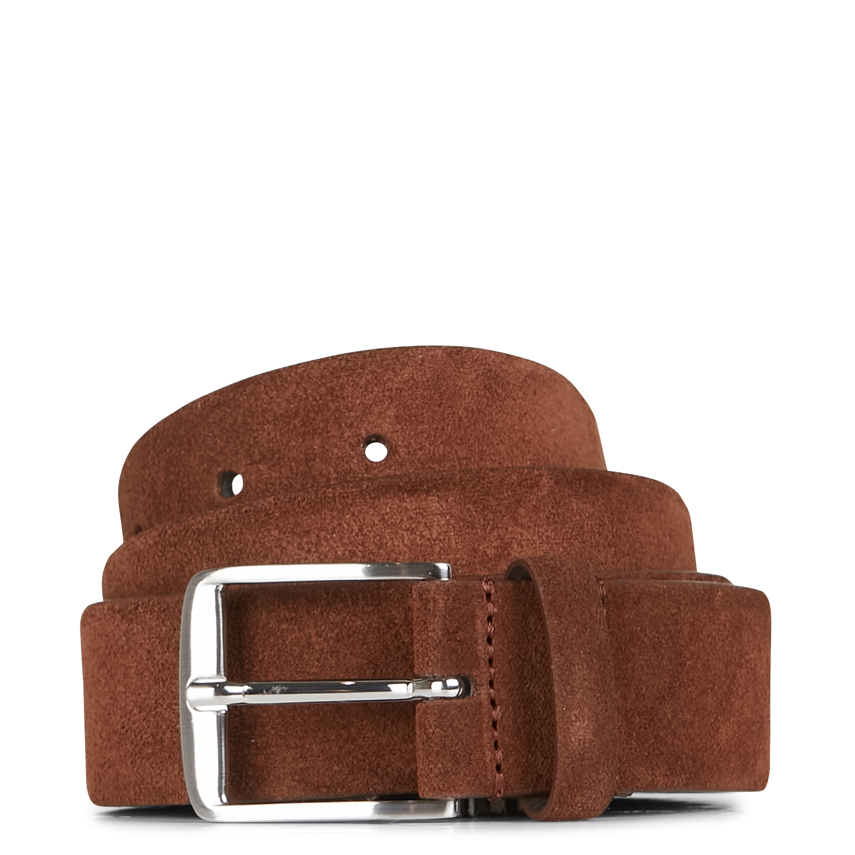 Schnallengürtel aus Veloursleder AU PRINTEMPS PARIS Braun