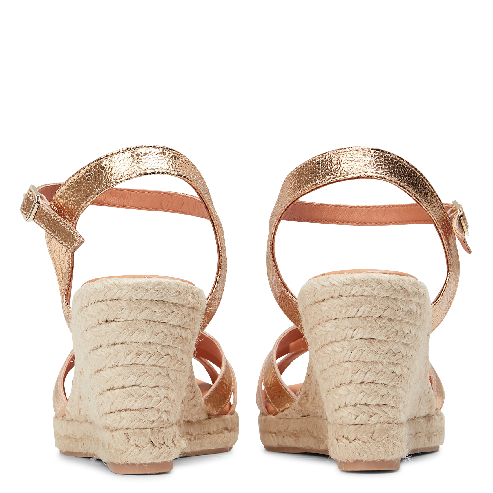 Leder-Espadrilles MELLOW YELLOW Golden