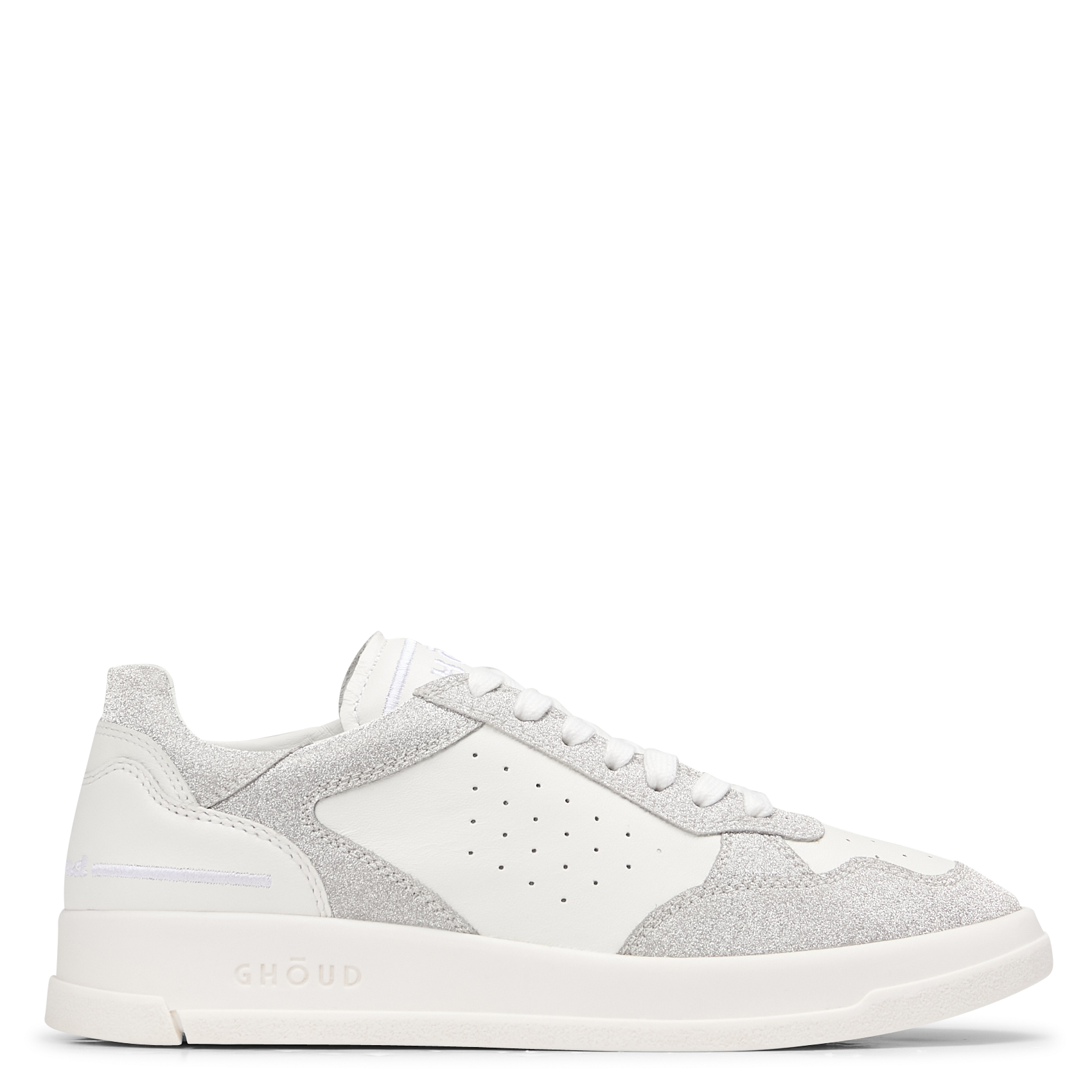 Lage, deels leren sneakers TWEENER Wht silv