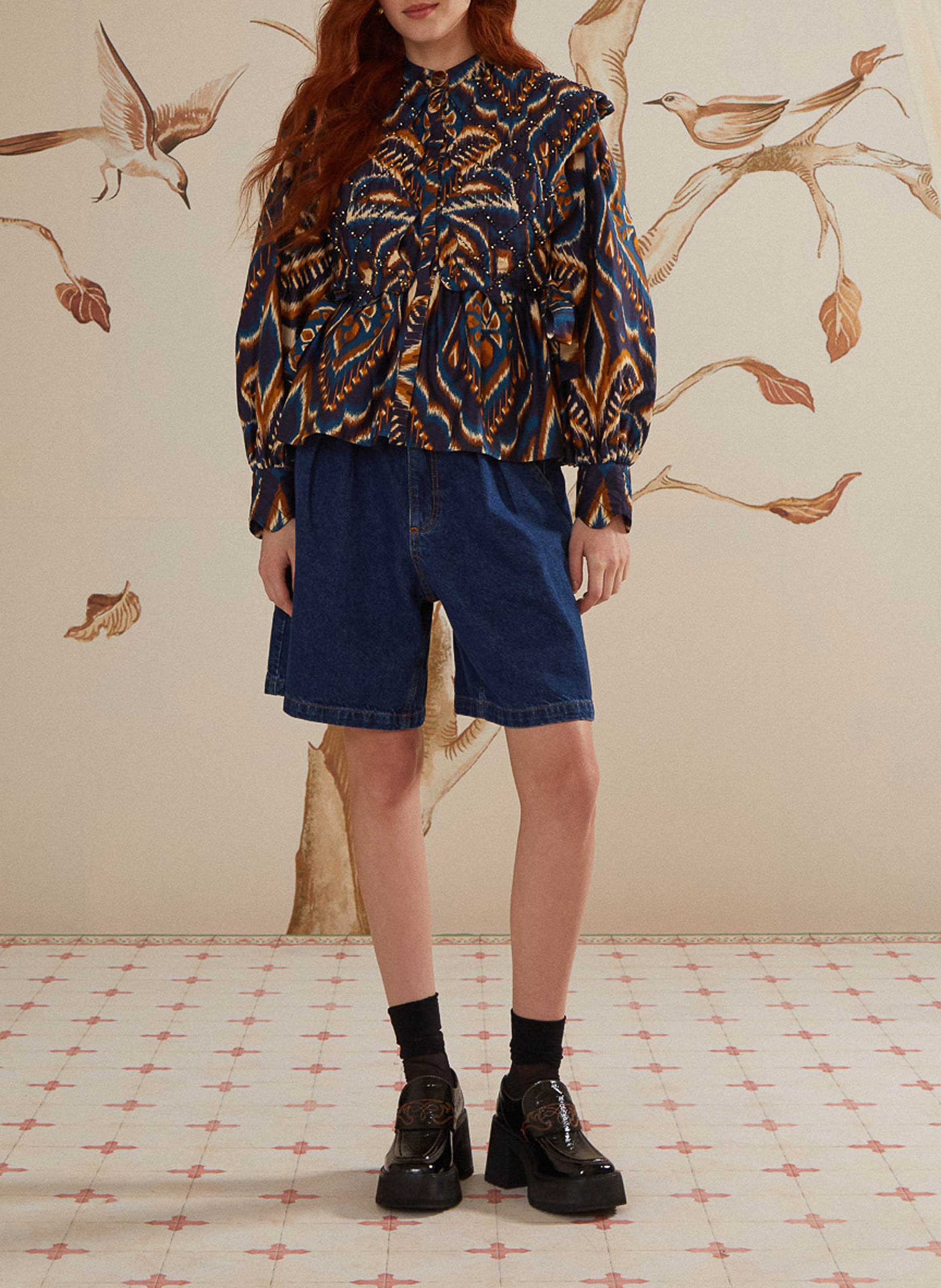 Quilted blouse FARM RIO Multicolored