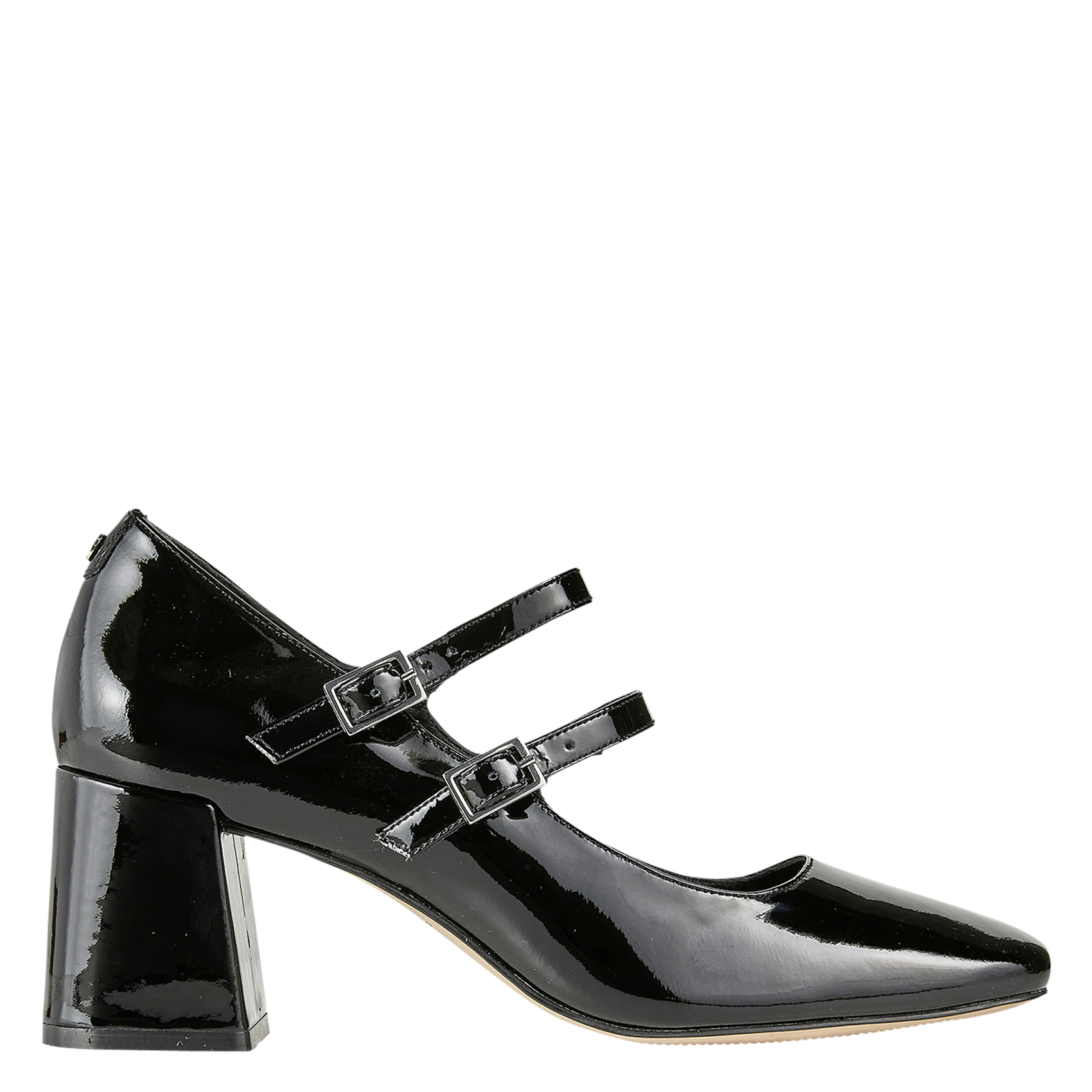 Leather mid-calf boots with pointed toe COSMOPARIS Black