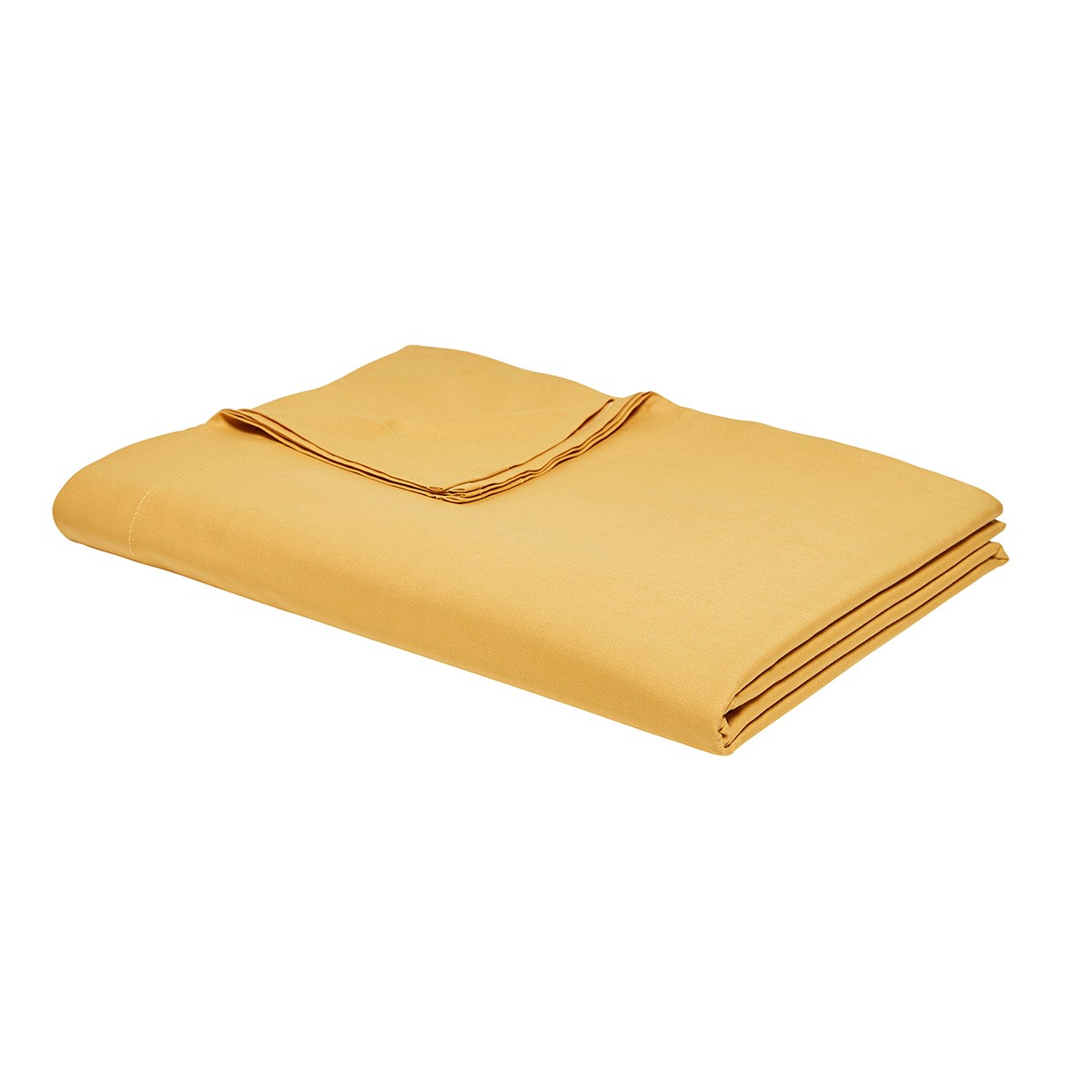 Flat sheet for bed in plain cotton TODAY LINGE DE MAISON Yellow