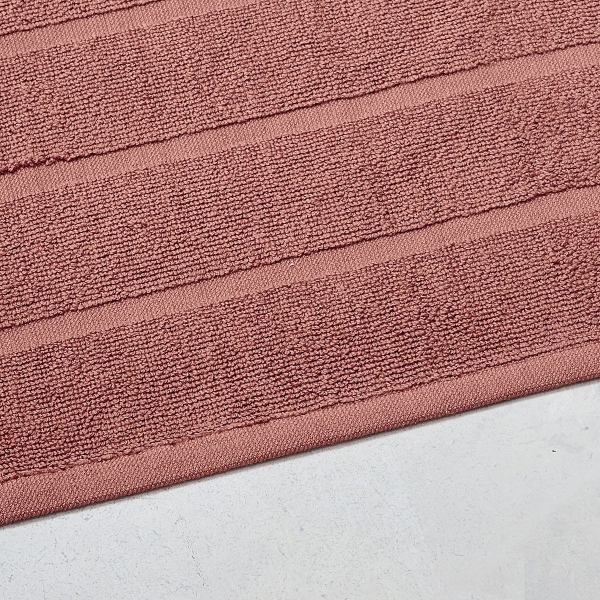 Solid color cotton bath mat TODAY LINGE DE MAISON Red