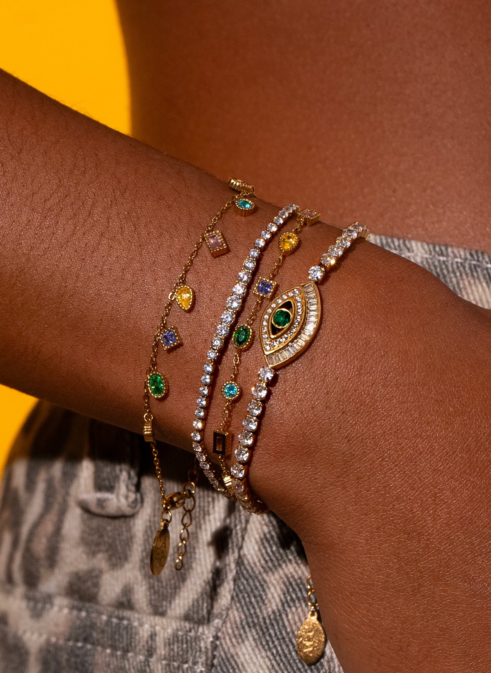 Chain bracelet AEC Paris Green