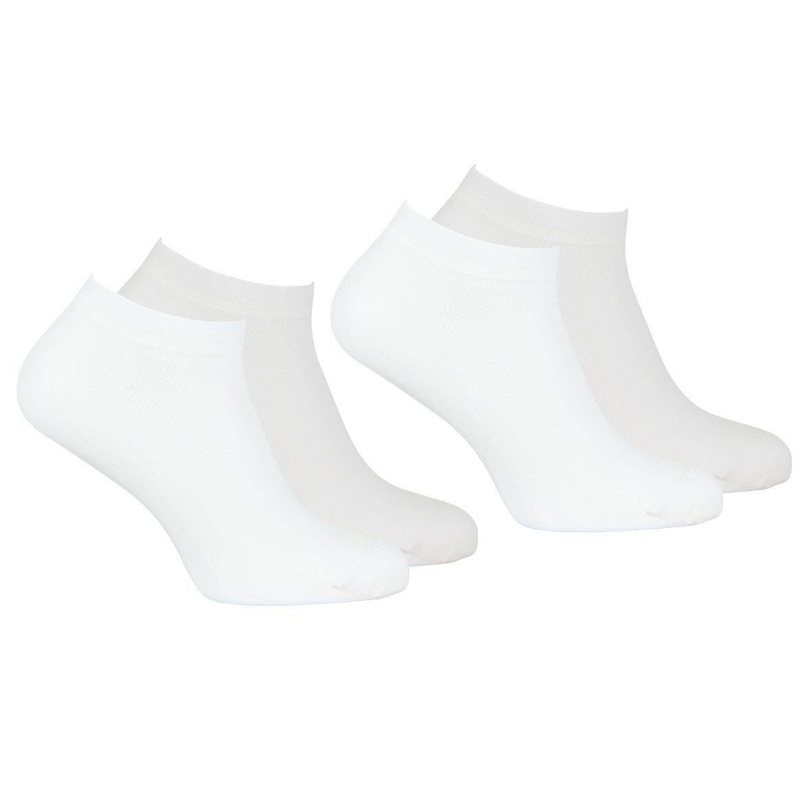 Set of 2 pairs of men's essential combed cotton ankle socks by Eminence  Blanc