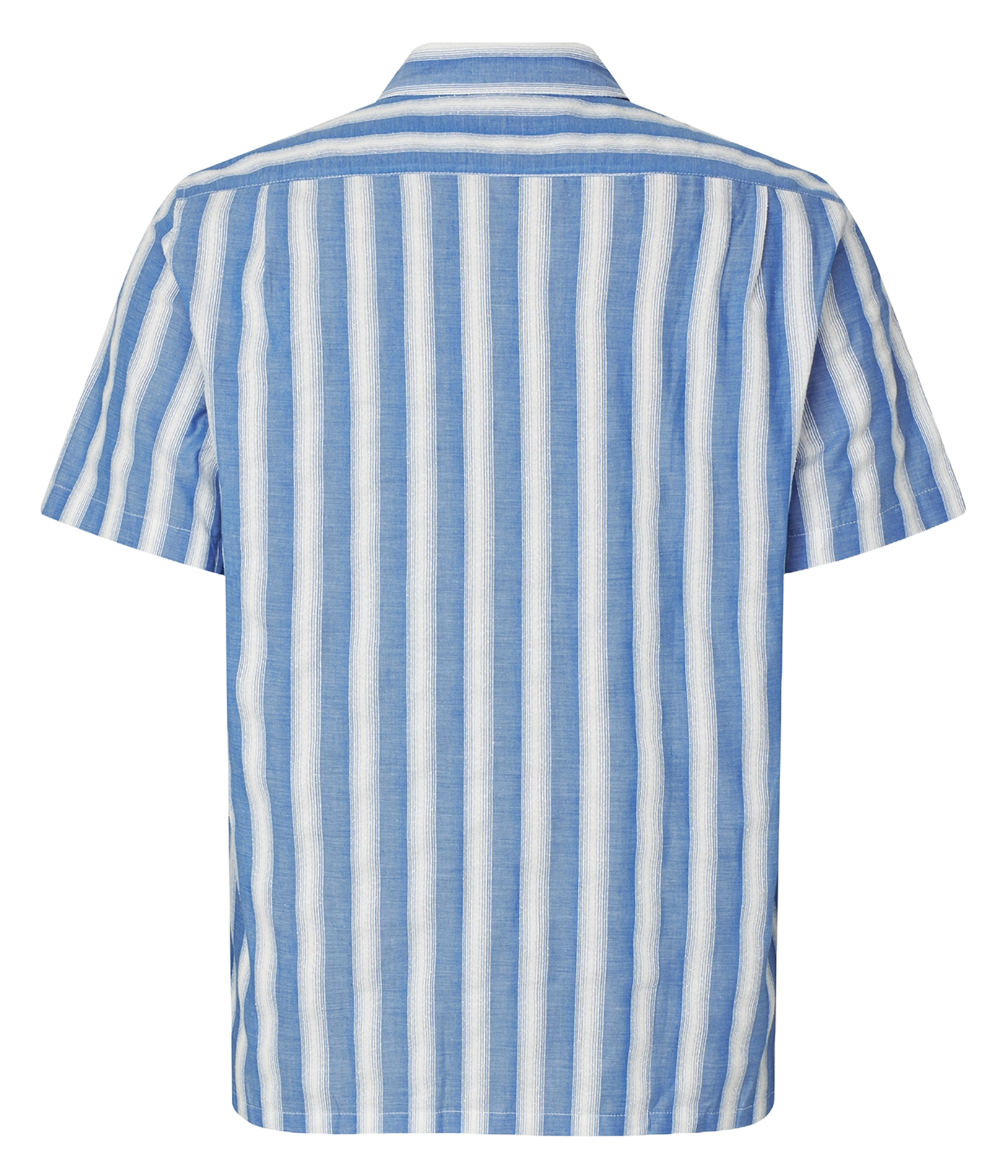 Chemise droite en coton bio rayé SAMSOE SAMSOE Multicolore