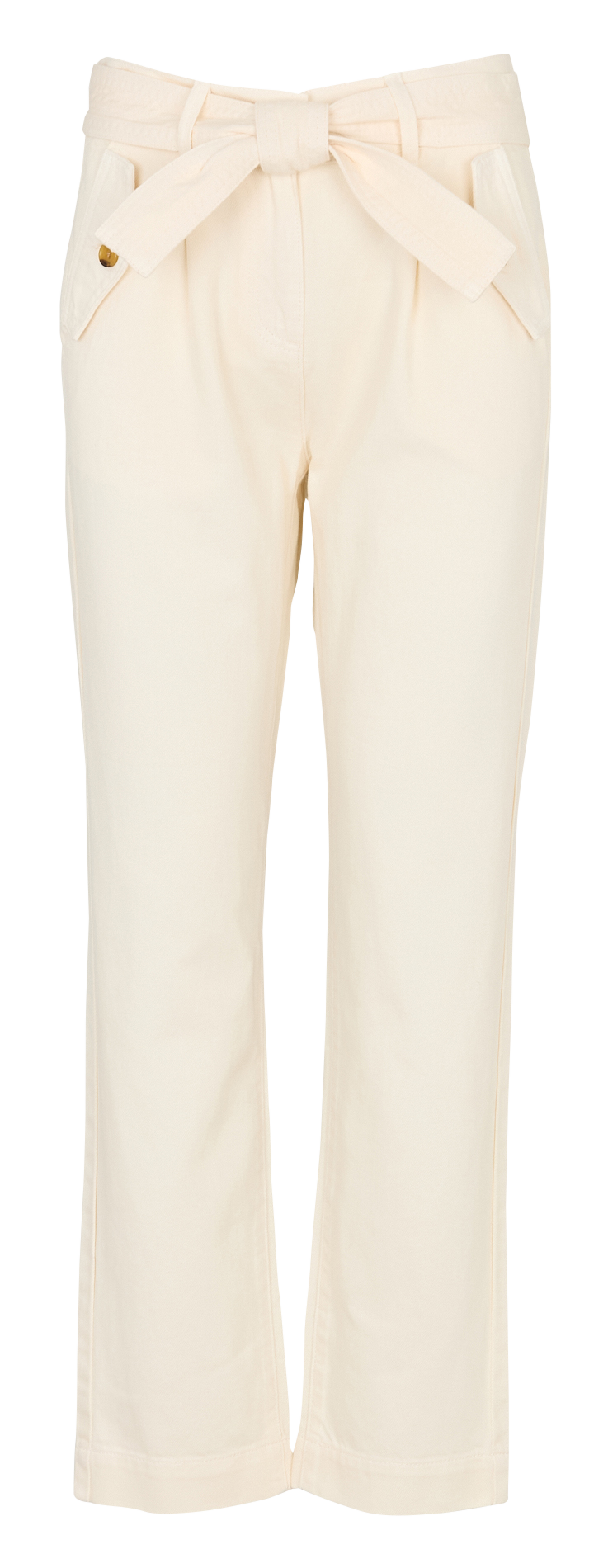 Katoenen straight fit pantalon MAISON 123 Beige