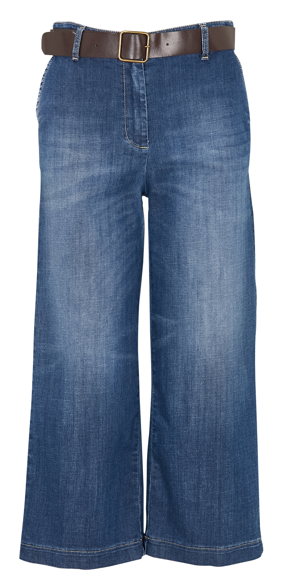 Pantacourt large en jean PLEASE Bleu