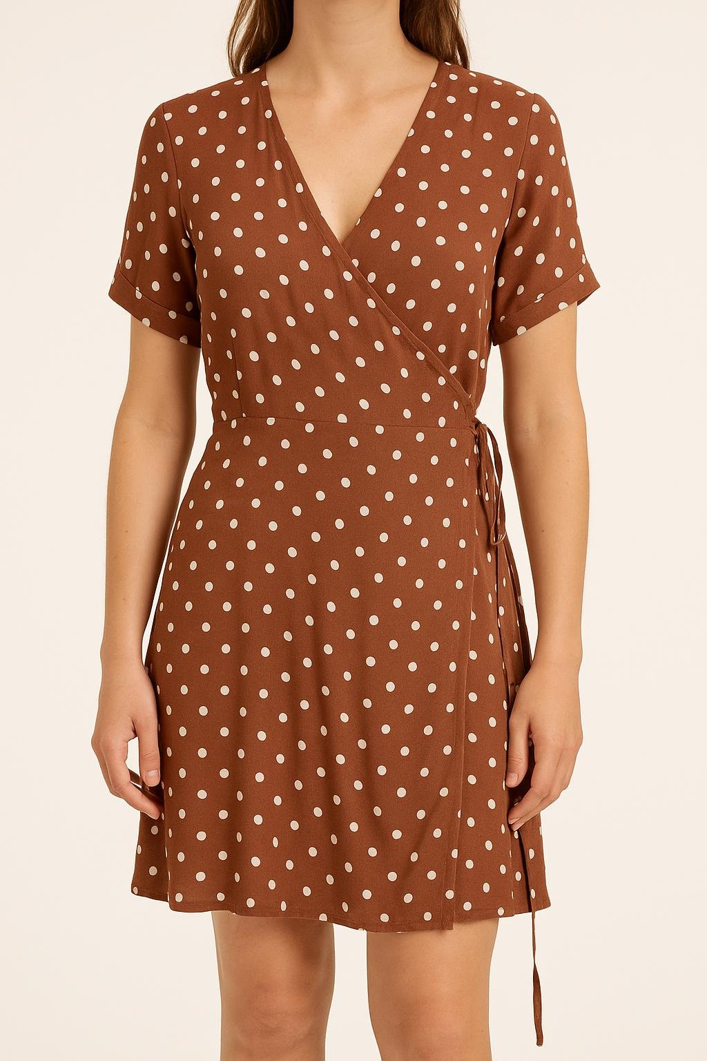Midi dress ROUJE - Seconde Main Brown