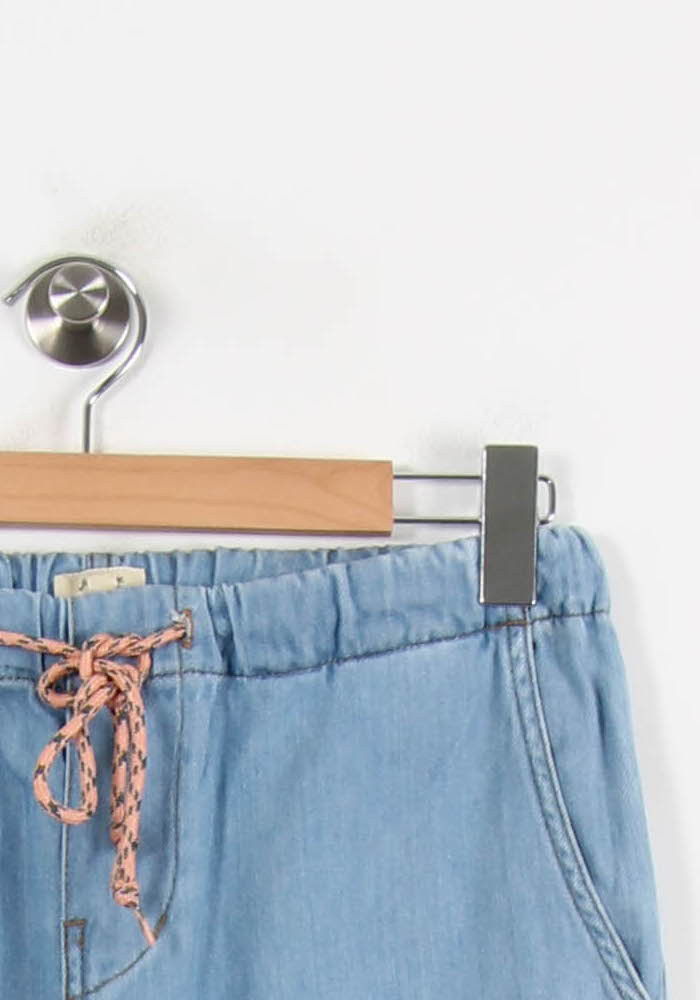 Cropped slim jeans with studs BELLEROSE - Seconde Main Blue