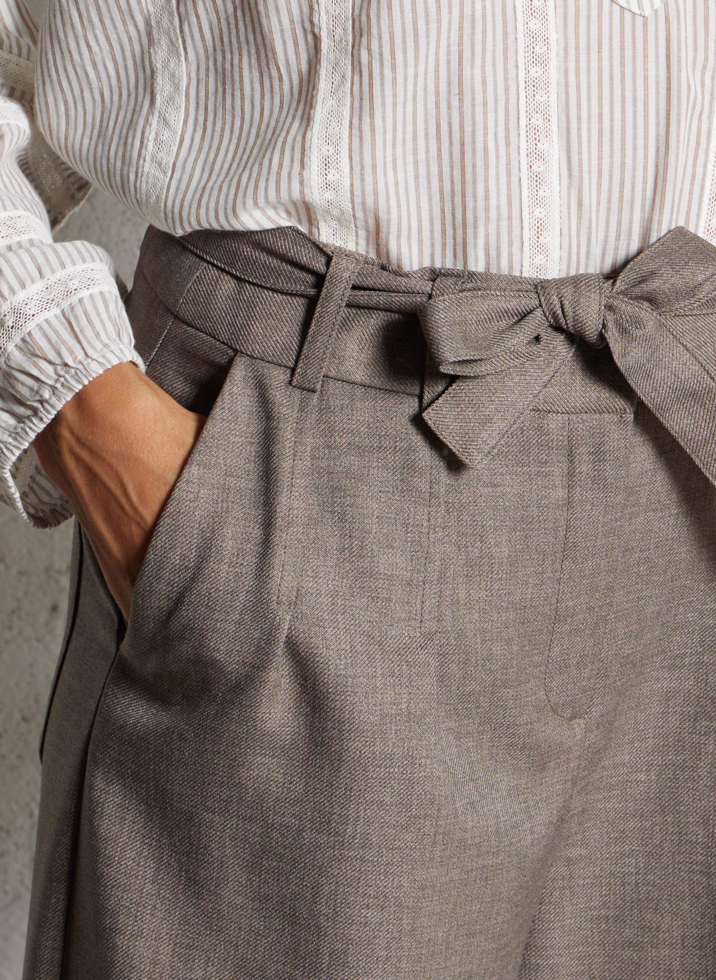 Wide trousers MAISON 123 Beige