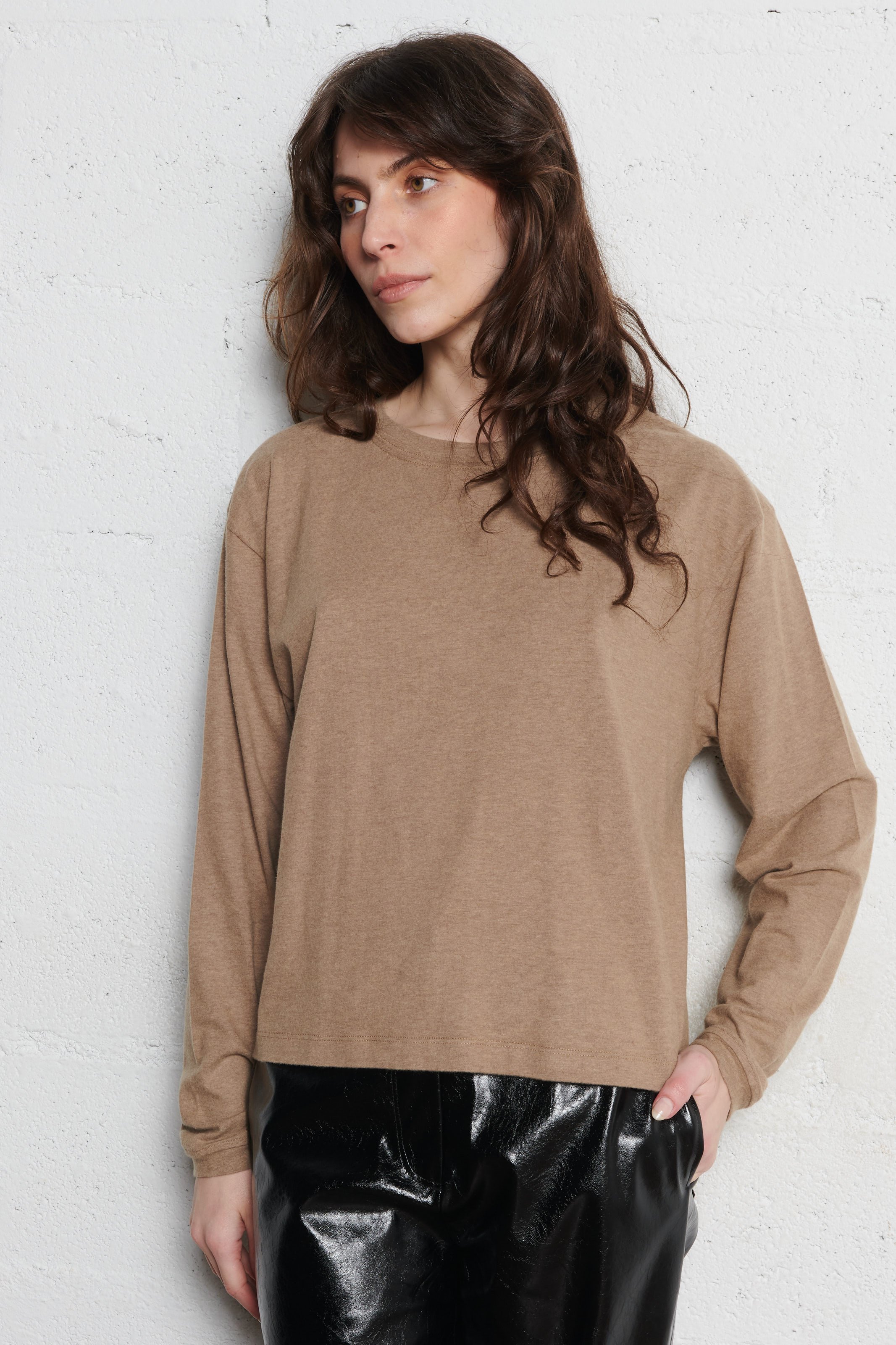 Round-neck cotton-blend sweater AMERICAN VINTAGE