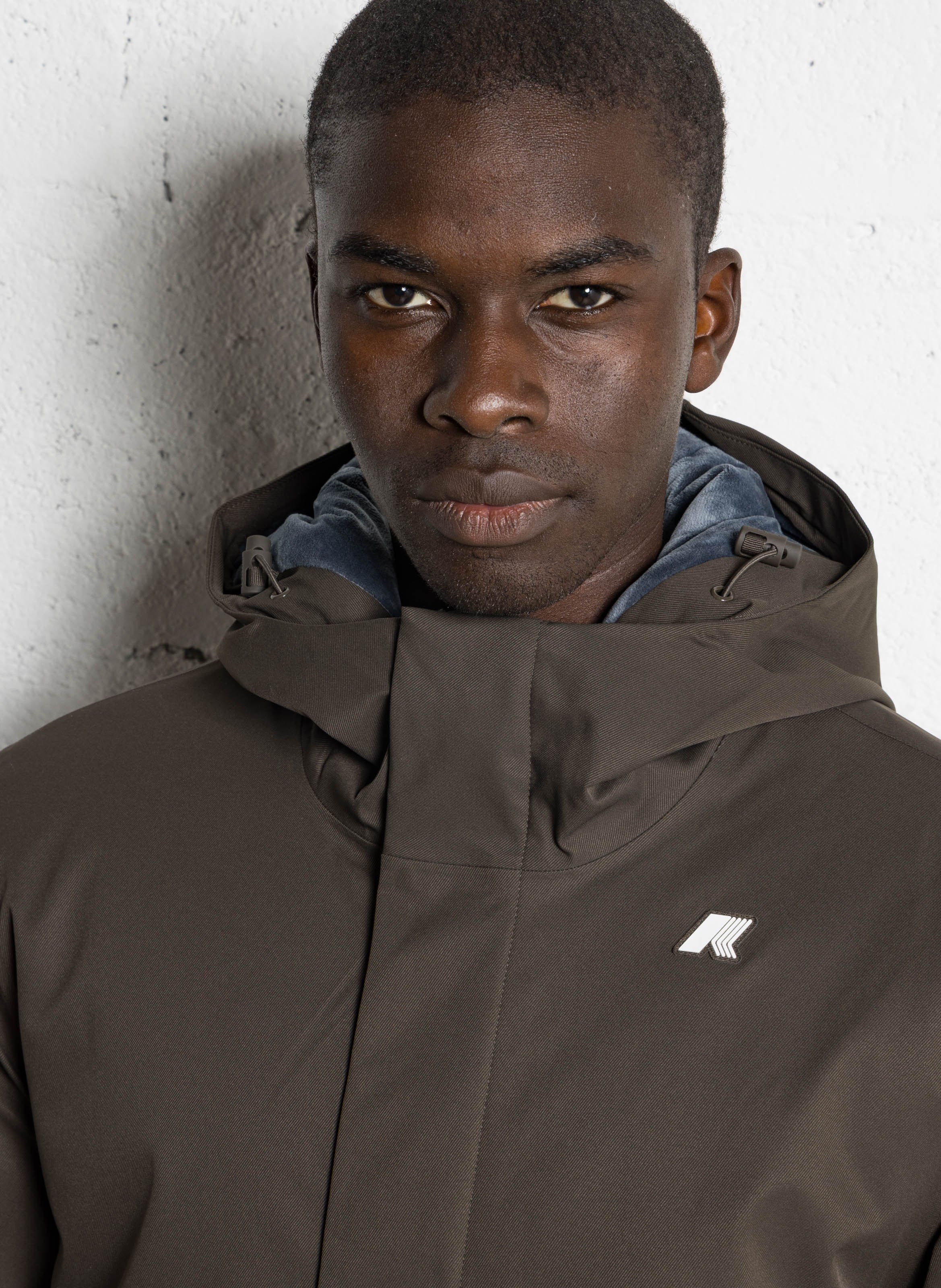 Veste col montant  K-WAY Kaki