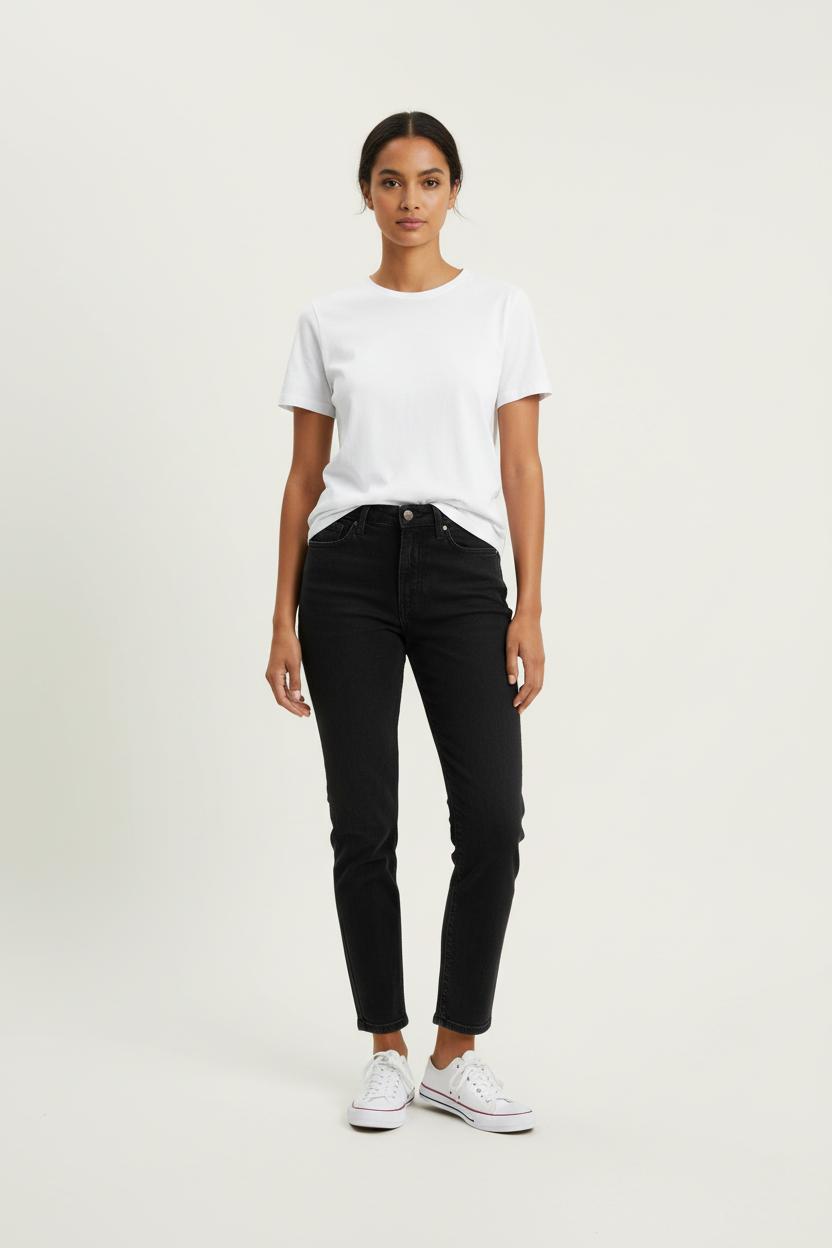 Cropped slim jeans with studs SEZANE - Seconde main Black