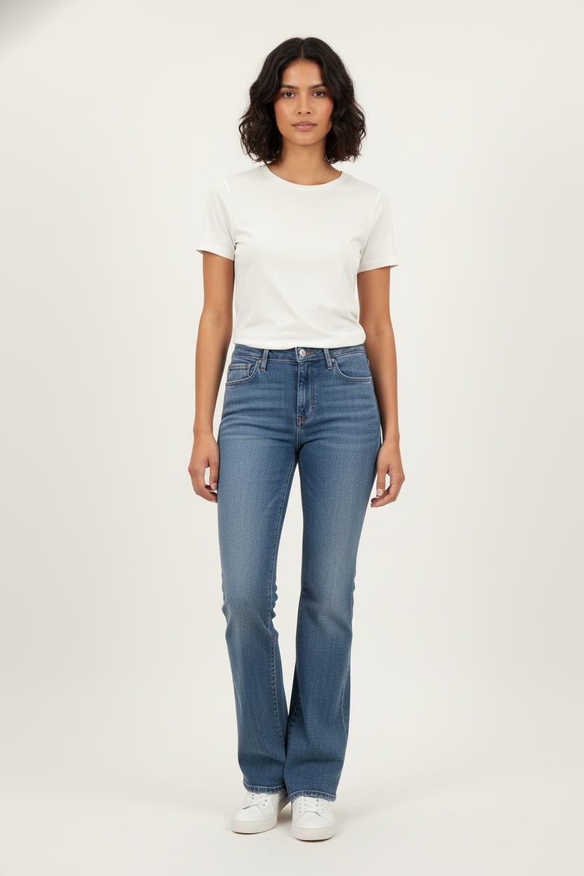 Cropped slim jeans with studs LEVI'S - Seconde main Blue