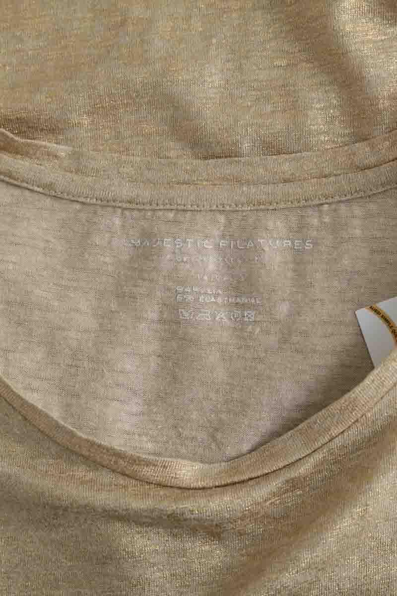 T-shirt MAJESTIC FILATURES - SECONDE MAIN Golden