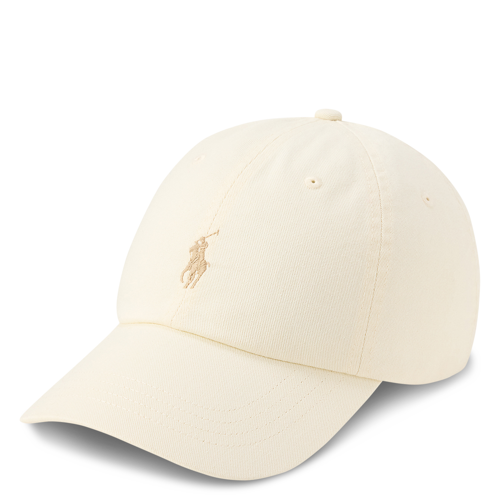 Cotton cap with embroidered logo POLO RALPH LAUREN Beige