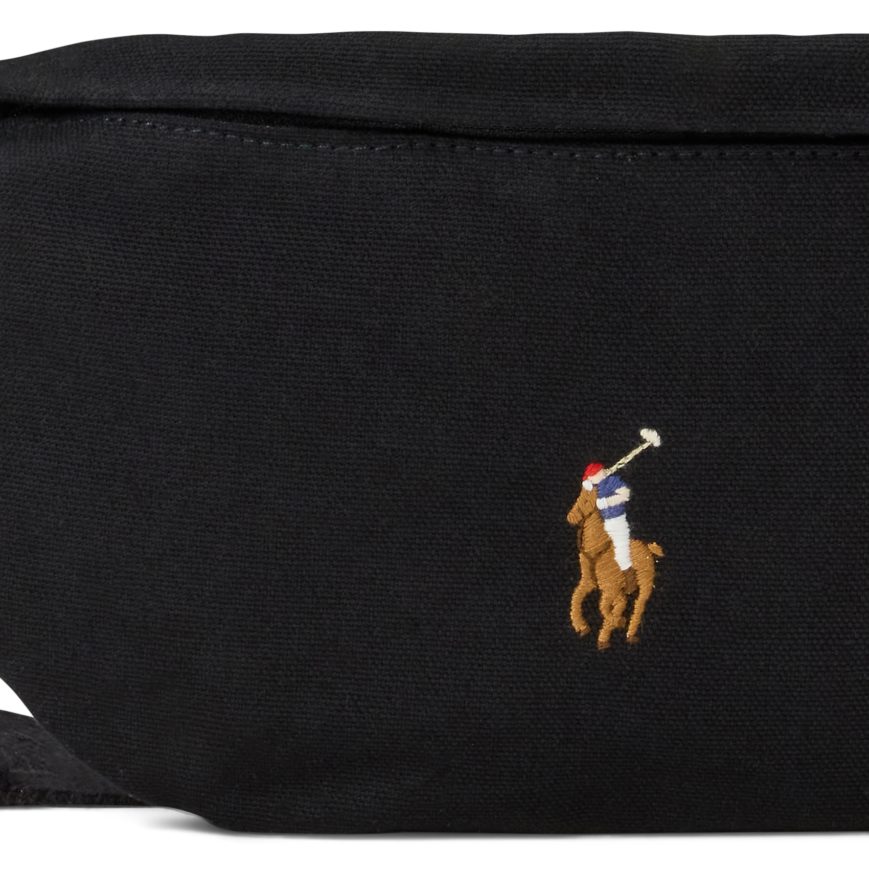 <em>Unifarbe Bauchtasche mit gesticktem Logo aus Baumwolle</em> POLO RALPH LAUREN Schwarz