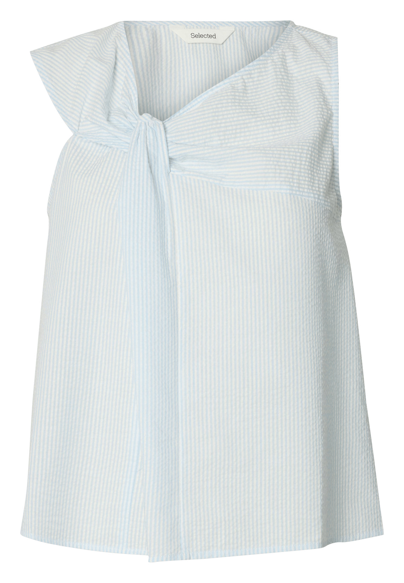 Oversized organic cotton top SELECTED Blue