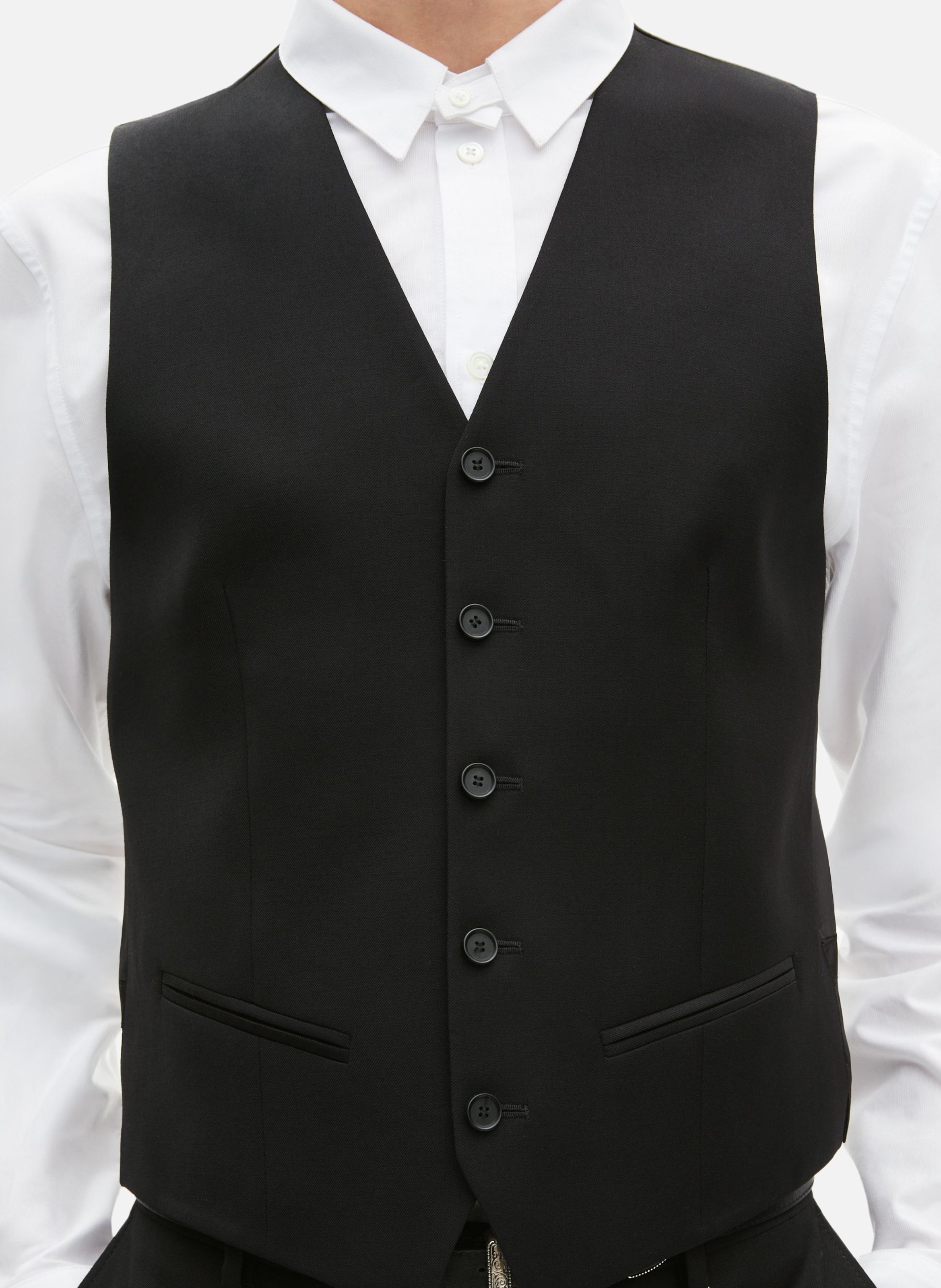 Wool suit waistcoat THE KOOPLES Black