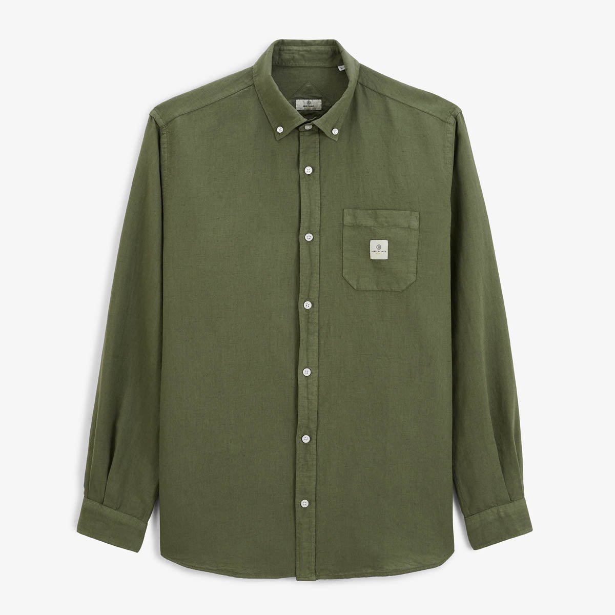 Long-sleeve shirt with chest pocket SERGE BLANCO Green