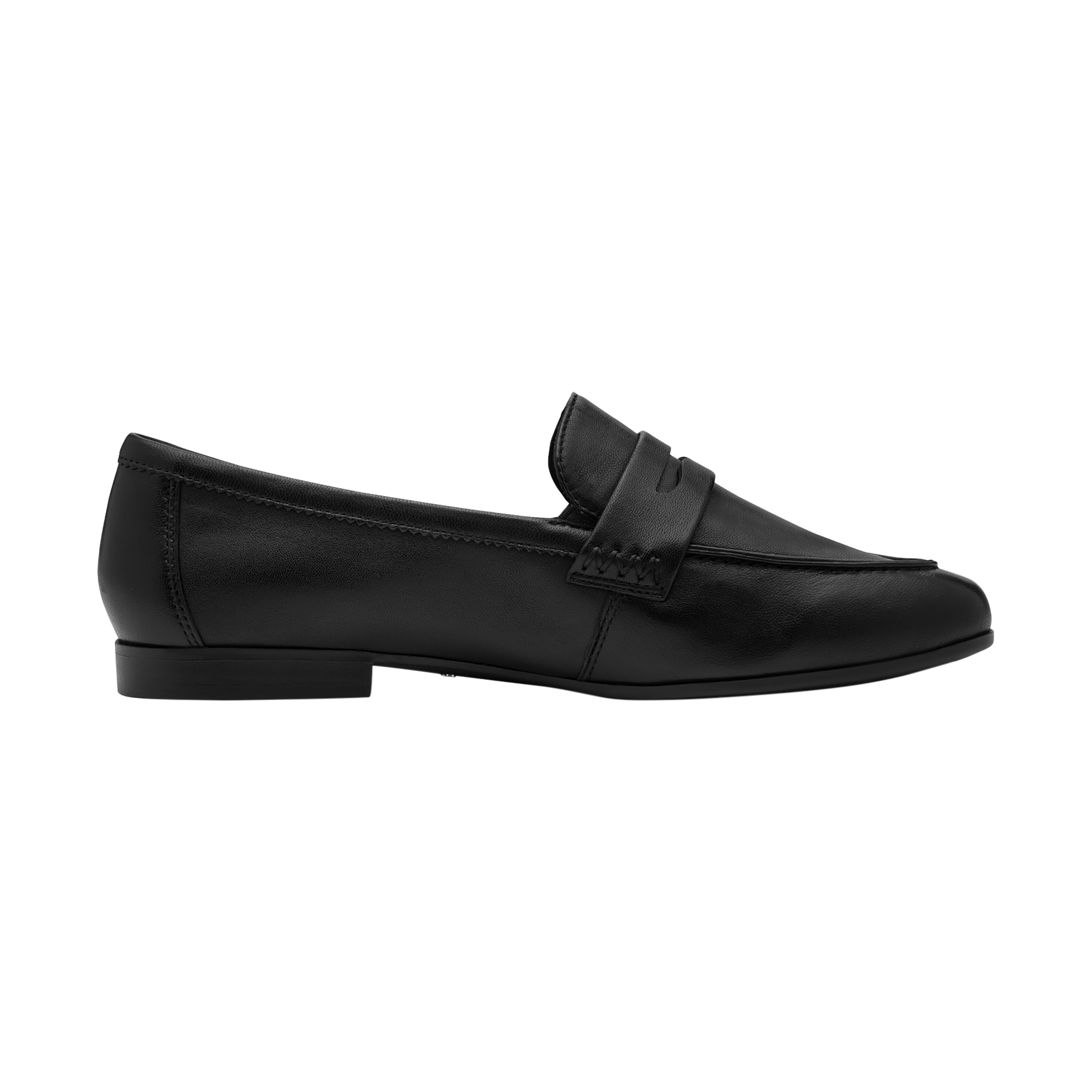Leather ballet pumps TAMARIS Black