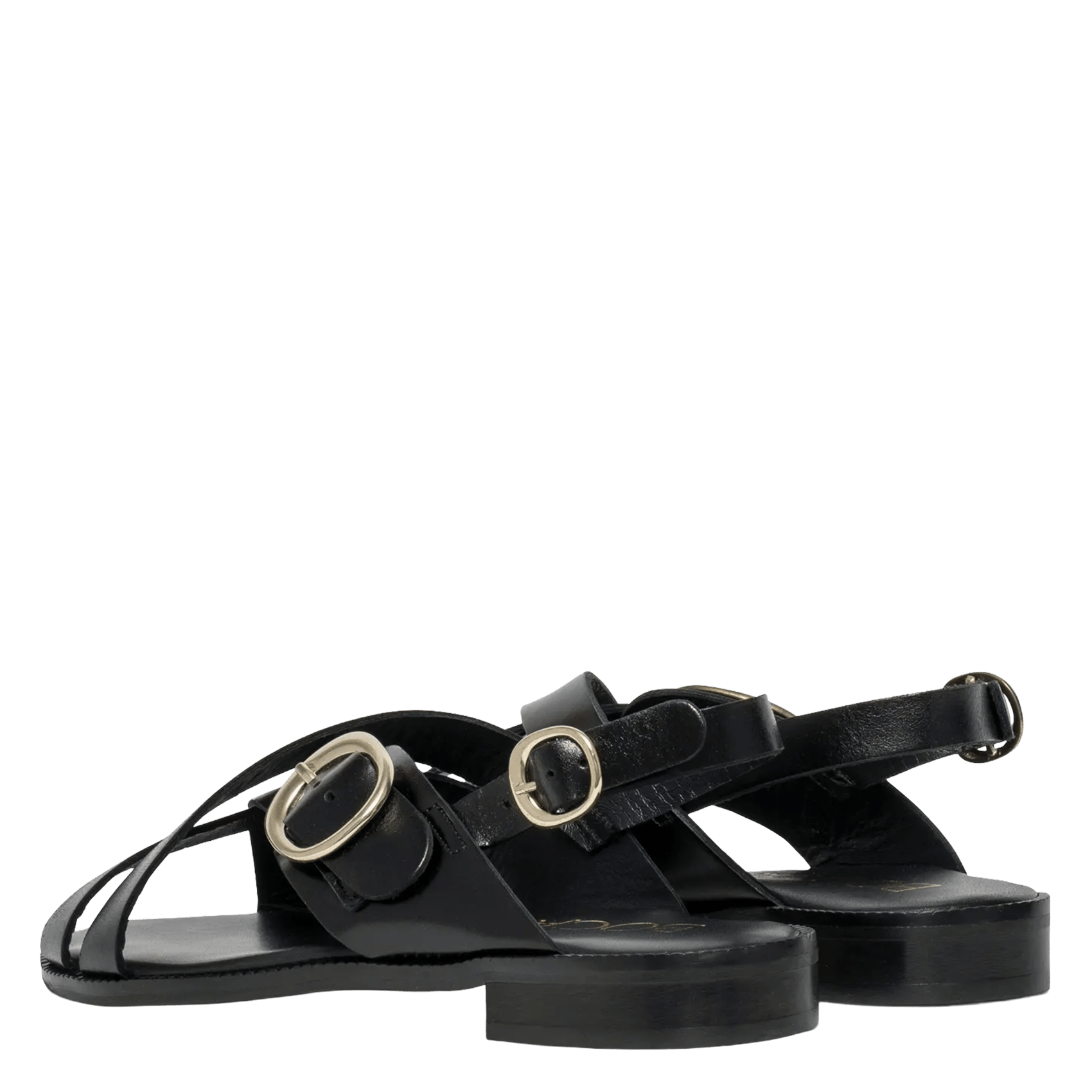 Leren sandalen BOCAGE Zwart