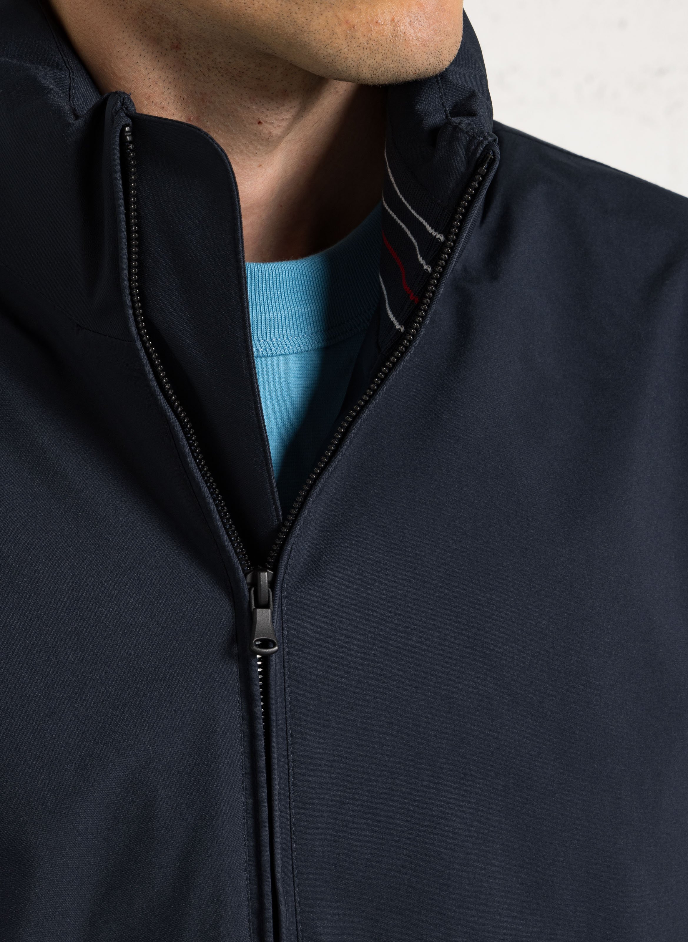 Straight high-neck jacket ARMOR LUX Blue