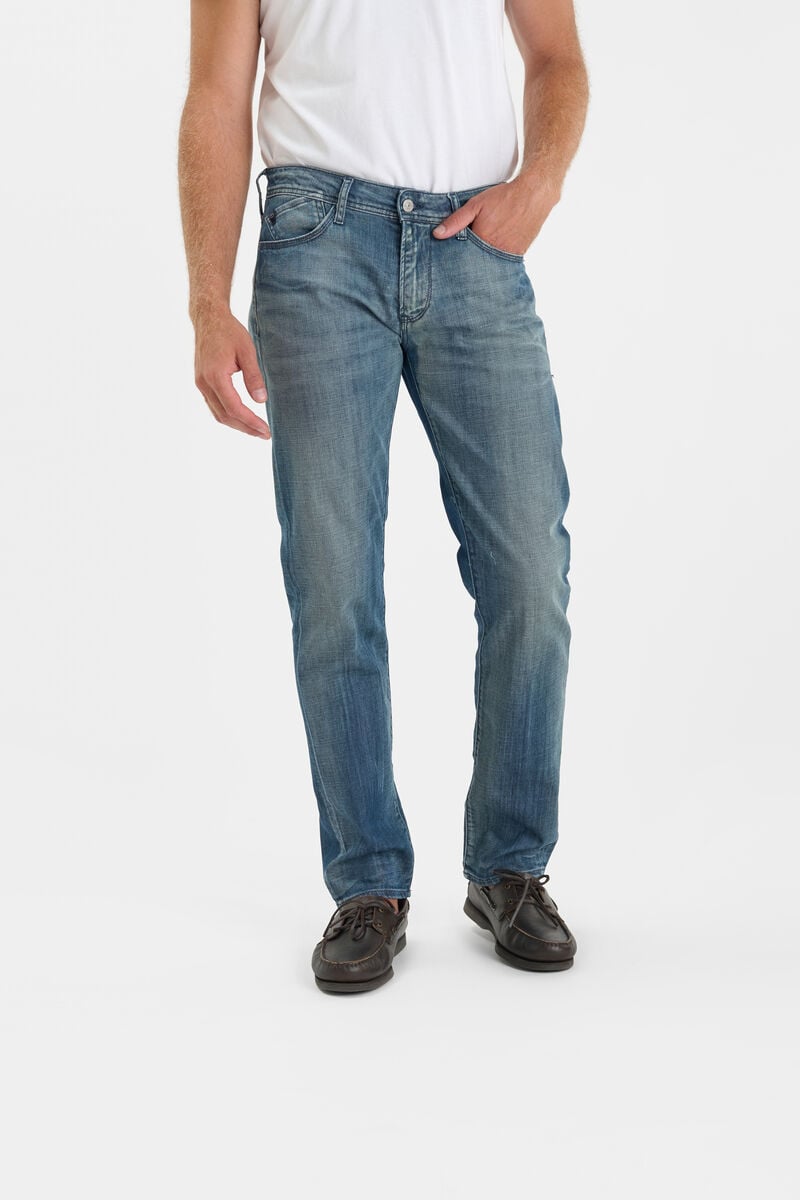 Straight leg jeans, length 34 LE TEMPS DES CERISES Blue