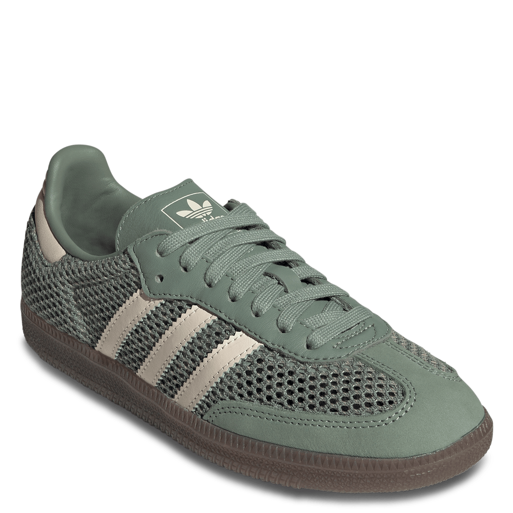 Lage sneakers van mesh ADIDAS Groen