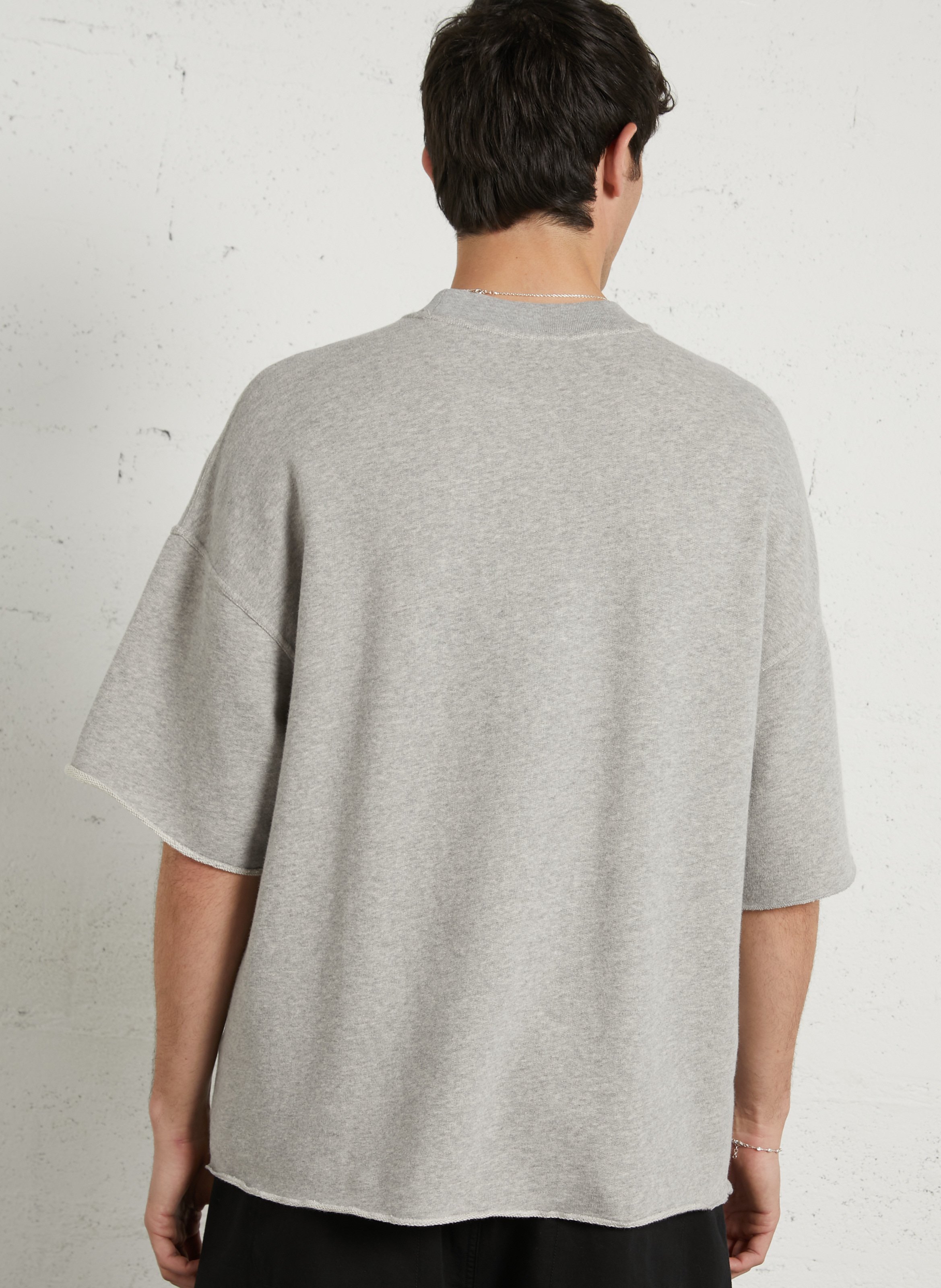 Tee-shirt col rond en coton AMERICAN VINTAGE Gris