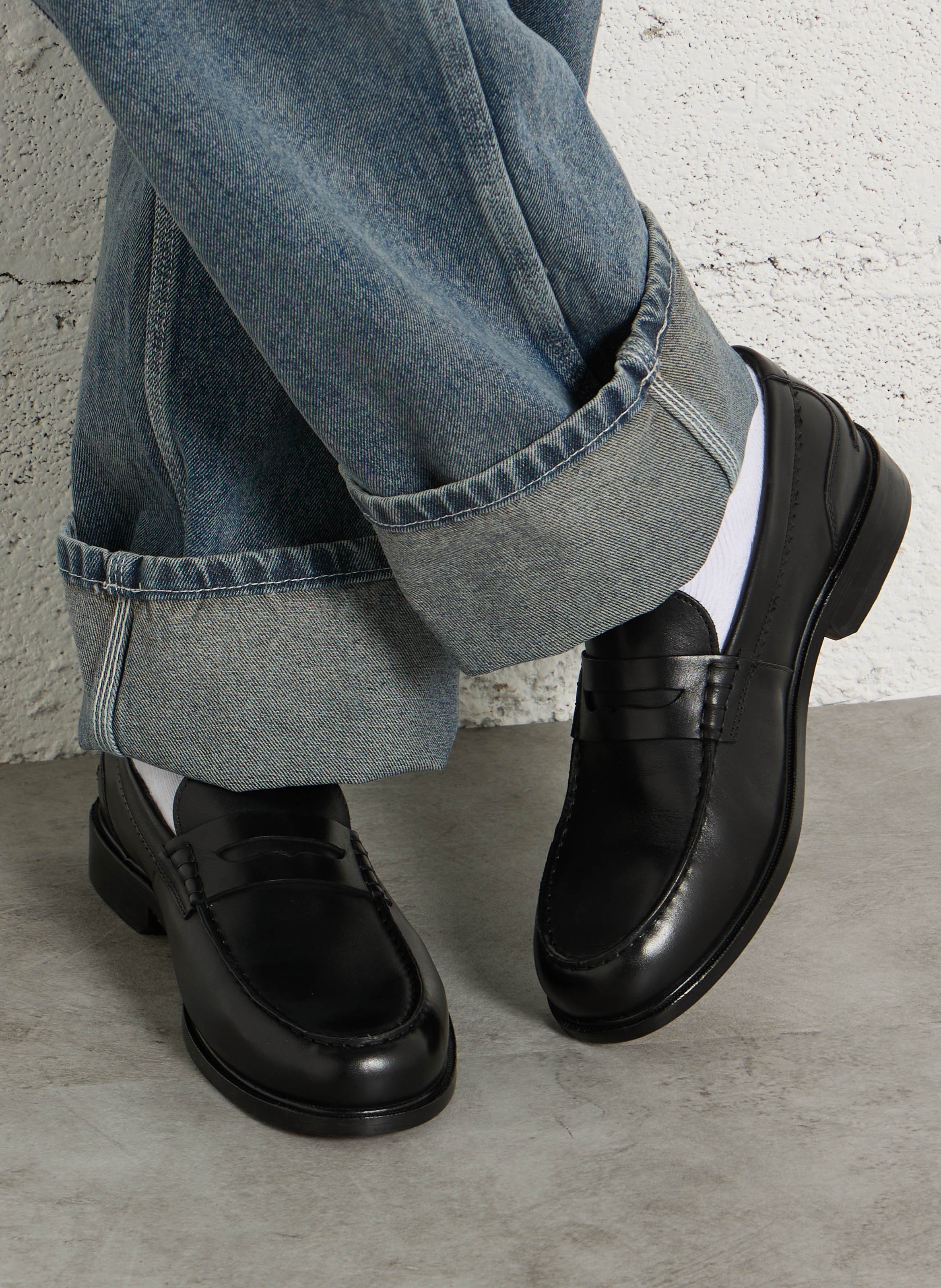 Mocassins en cuir CLARKS Noir