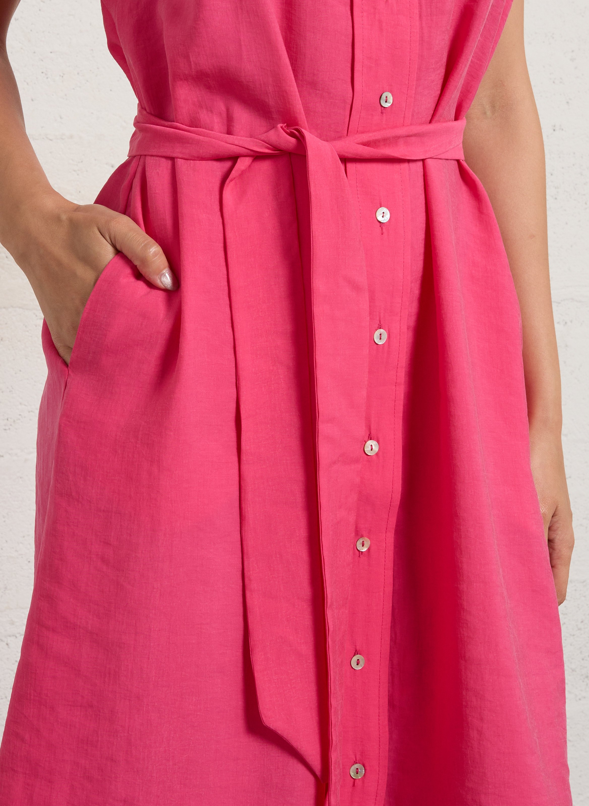 Robe chemise longue ample  MAISON 123 Roze