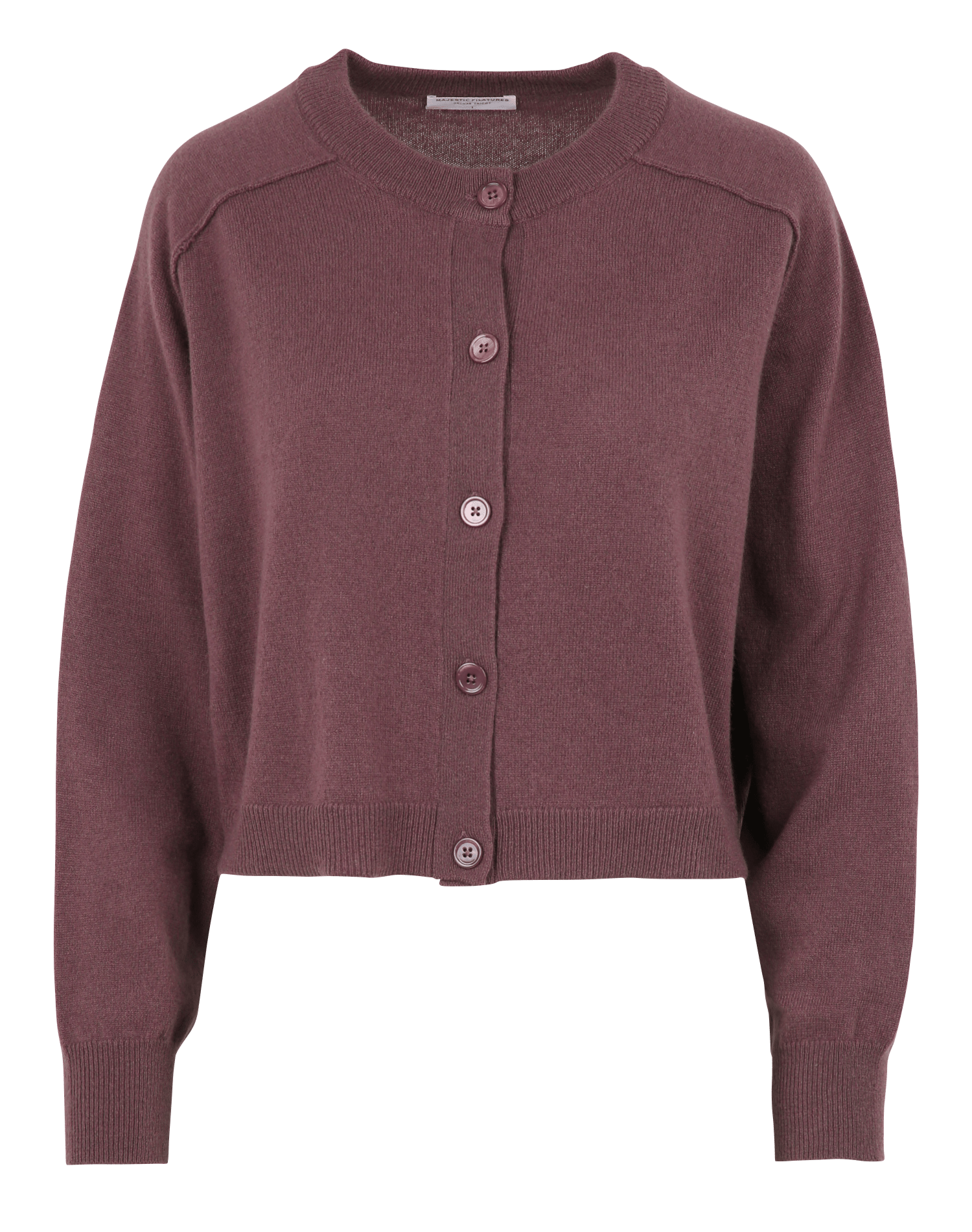 Gilet manches longues en cachemire MAJESTIC FILATURES