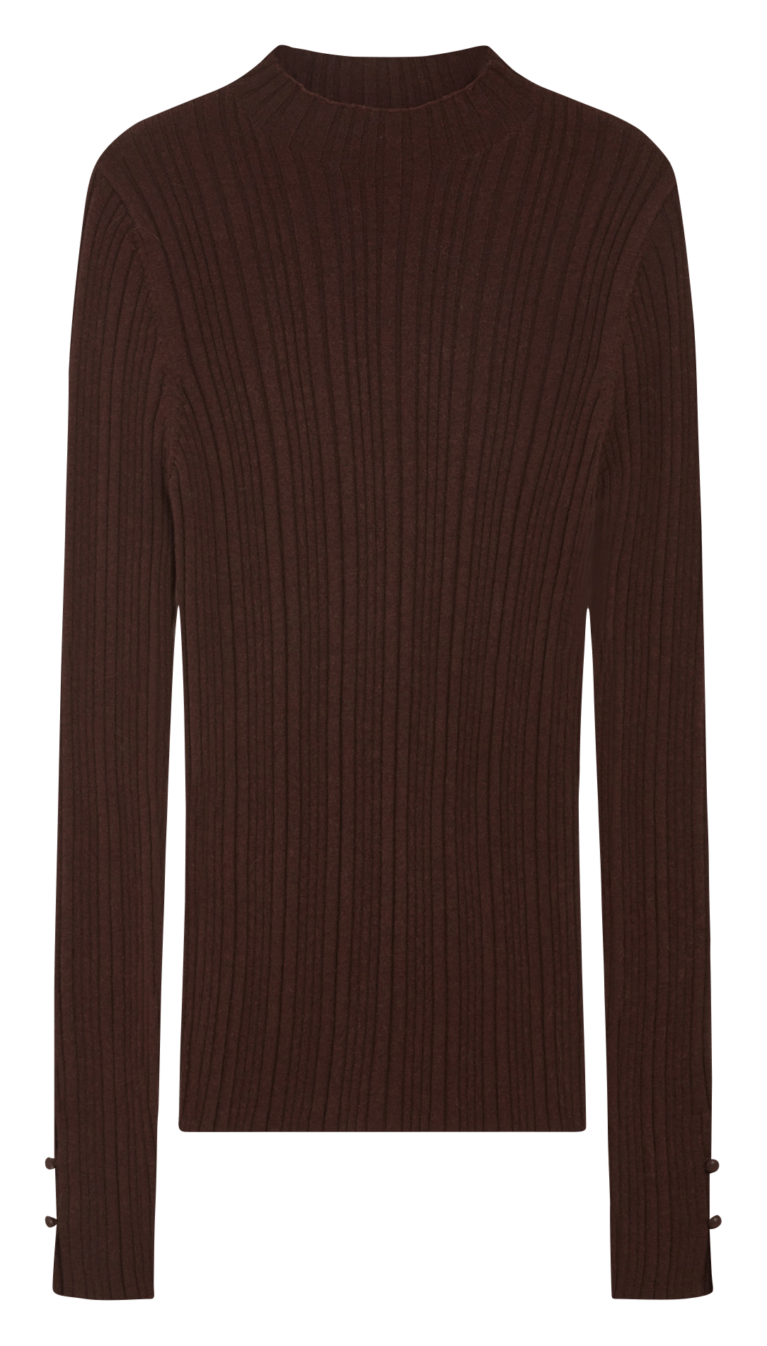 Ribbed fitted sweater GRACE ET MILA Brown