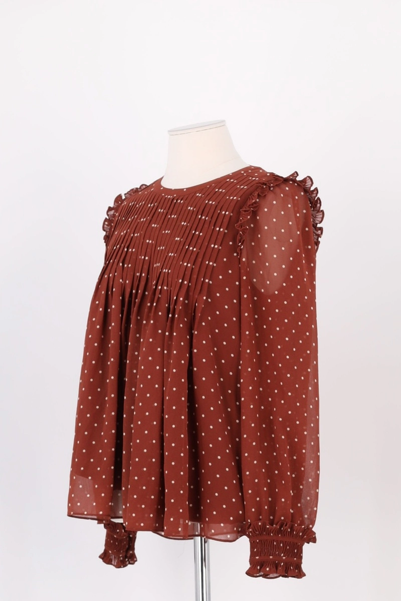Polka dot blouse SEZANE - Seconde main Brown