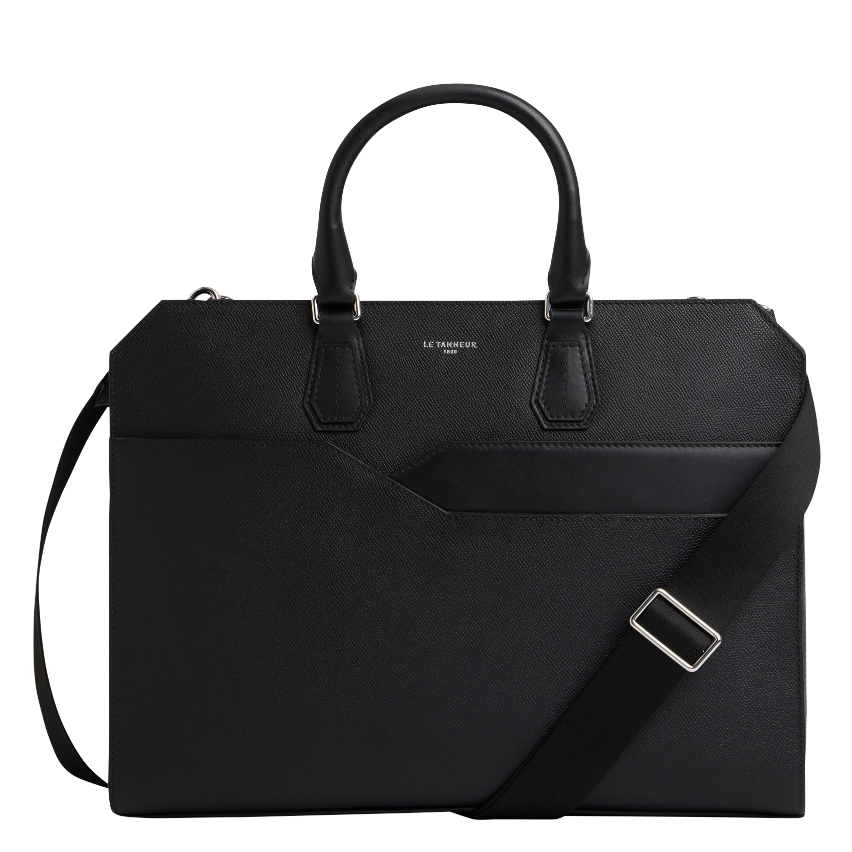 Leren aktetas LE TANNEUR Zwart