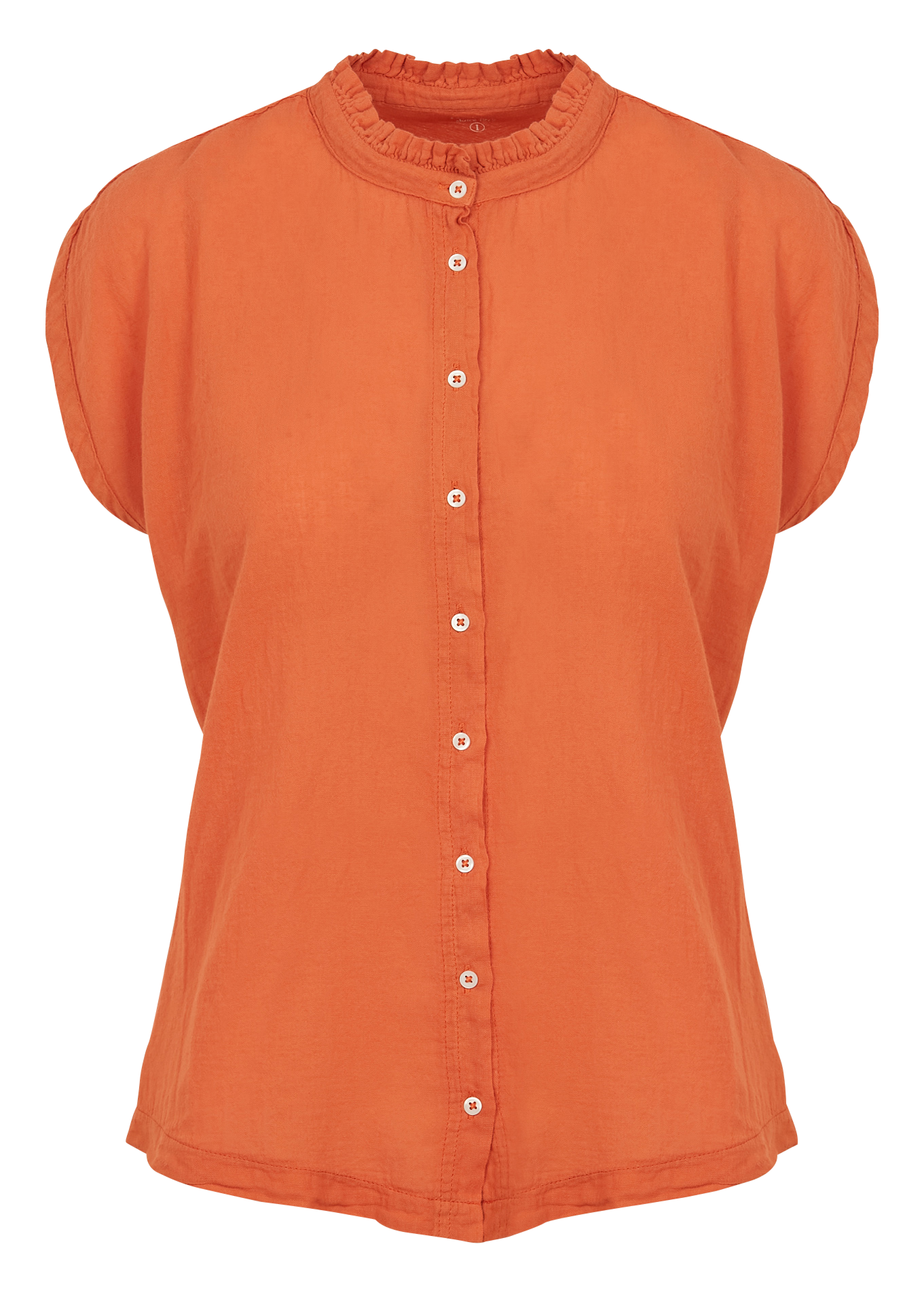 Sleeveless cotton shirt HARTFORD Orange