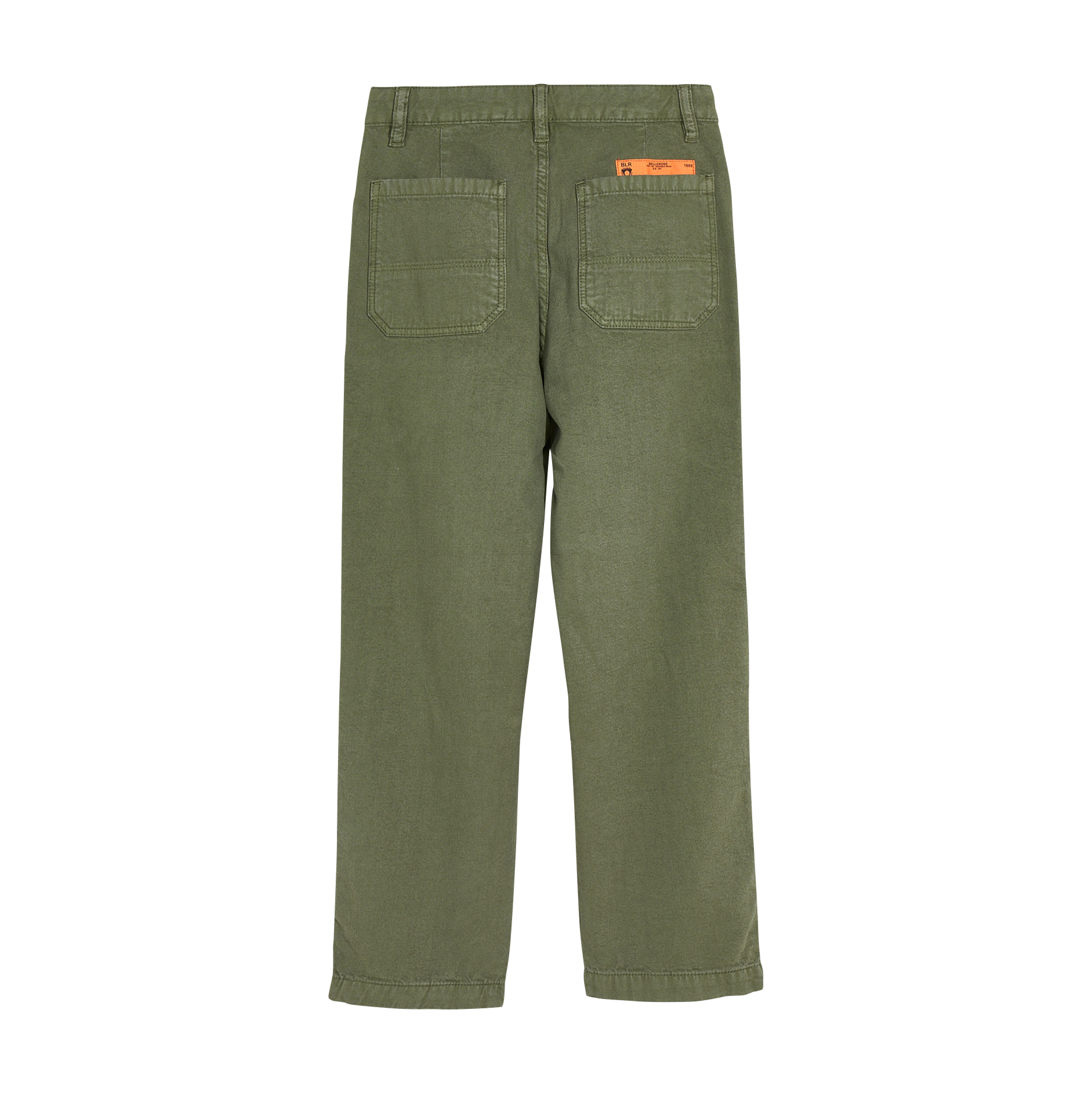 High-waisted straight-leg pants BELLEROSE Green