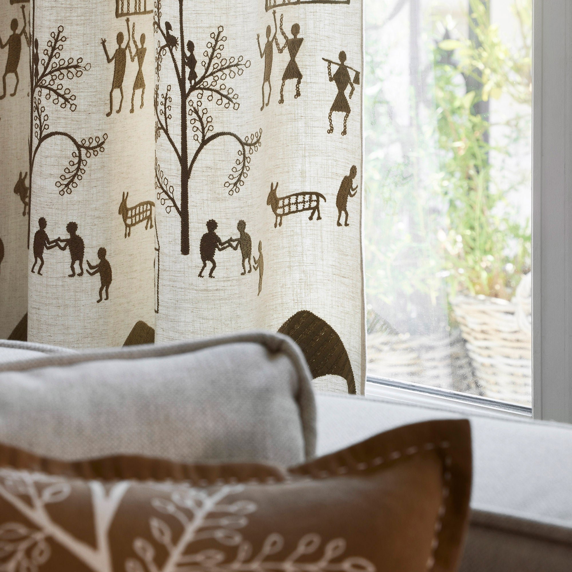 KANOUR - Curtain with eyelets MADURA Beige