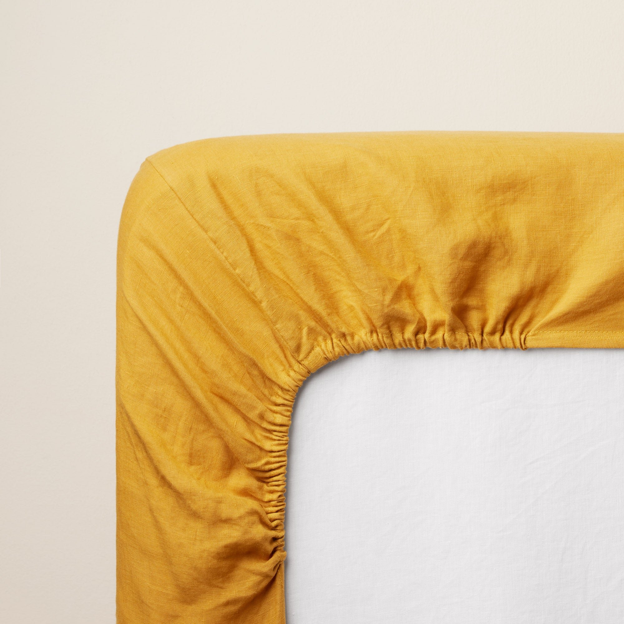 LOU - Cotton fitted sheet MADURA Yellow