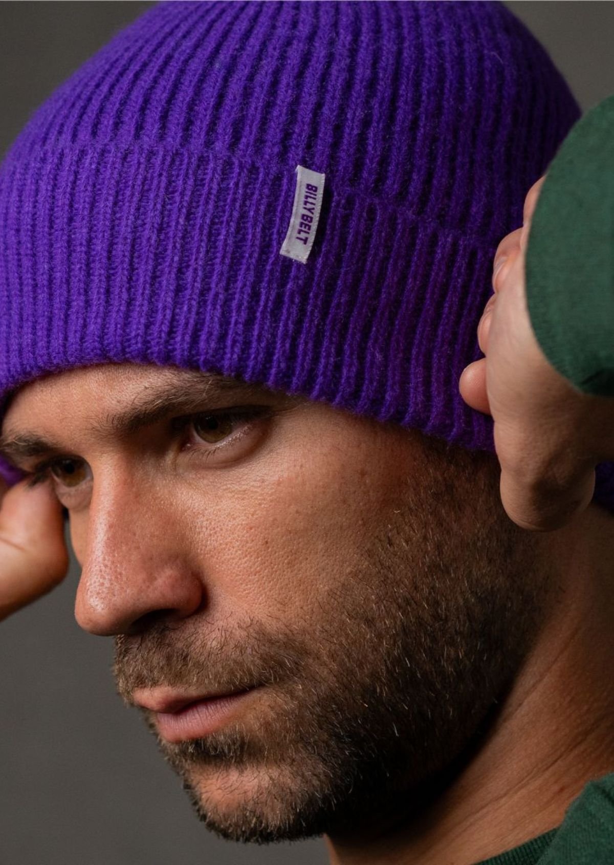 Lamb's wool beanie BILLYBELT Purple